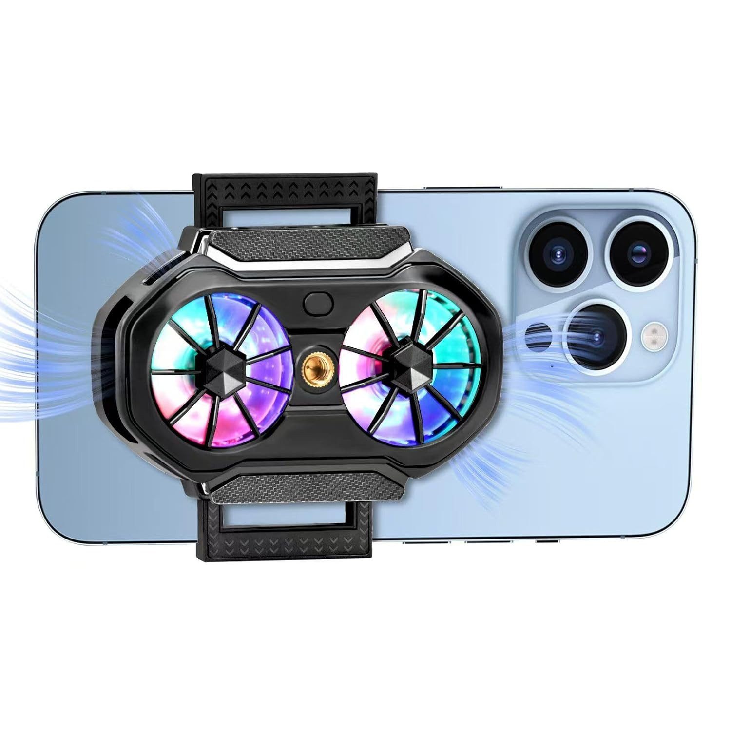 LIANNA Heizkörper Magnetisches Kühlpad Peltier für iPhone/iPad, RGB-Lüfter & Kühler