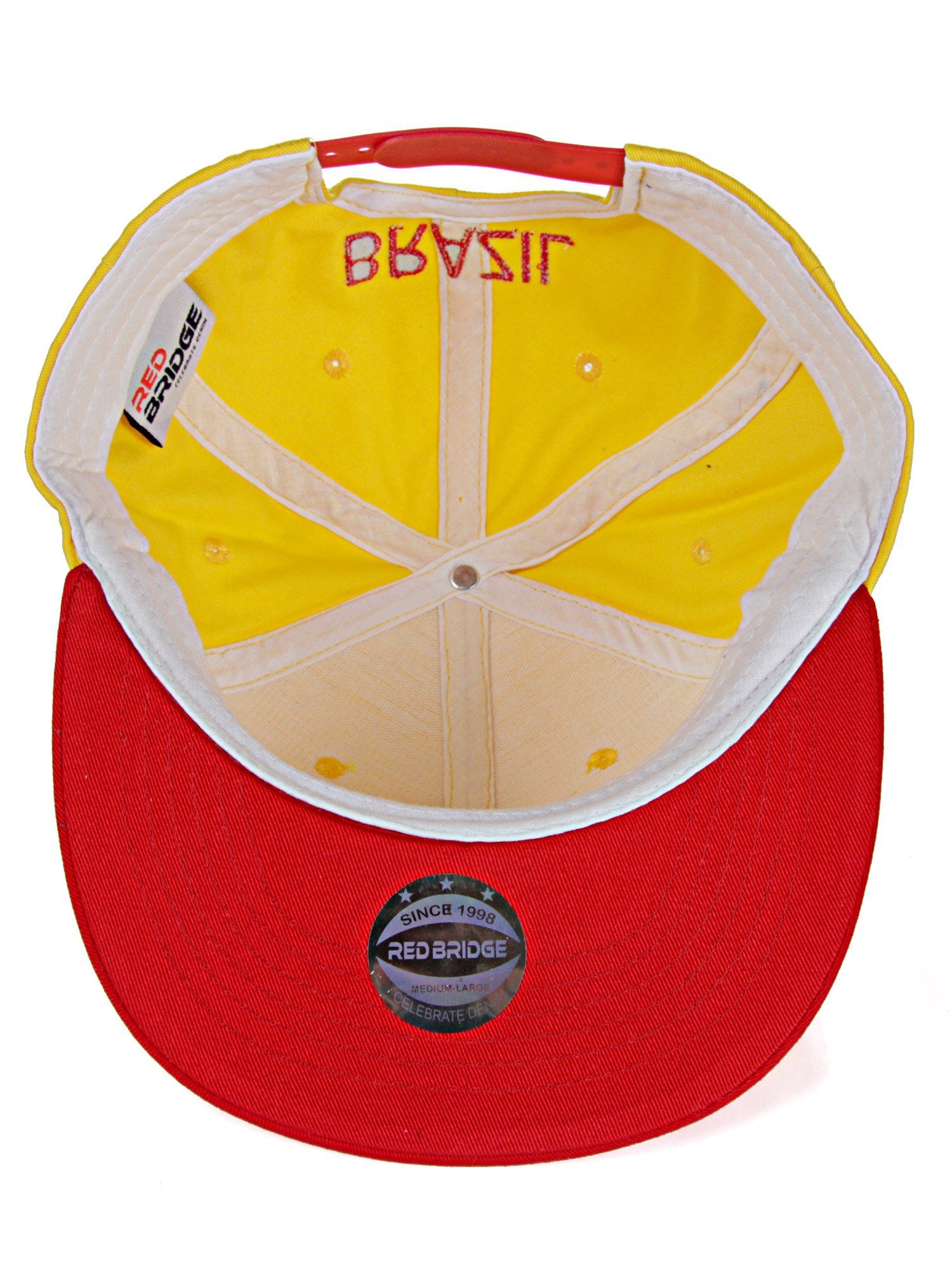 RedBridge Baseball Cap Gurham mit gelb Brasilien-Stickerei trendiger