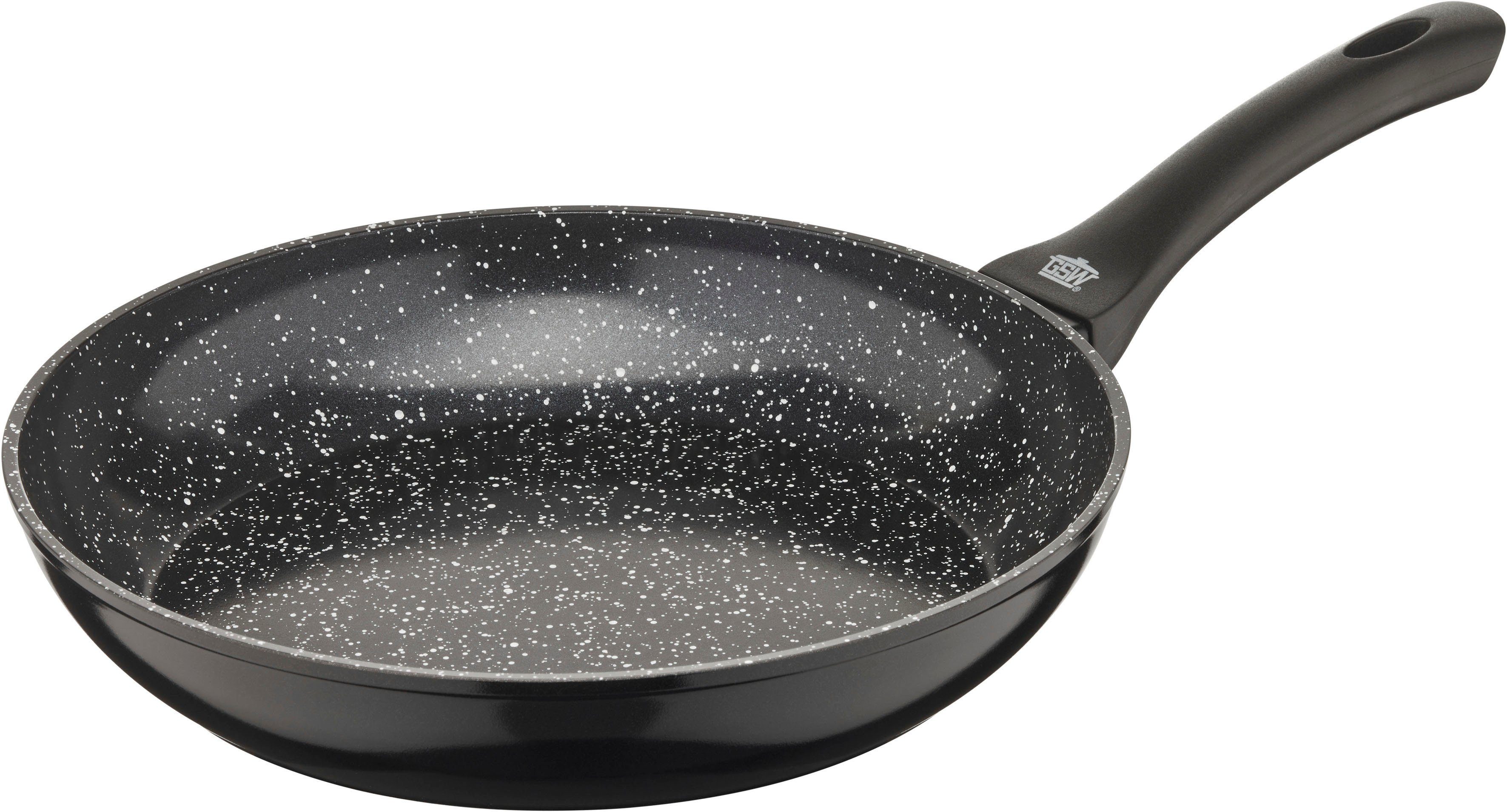 GSW Pfannen-Set Barisa, Aluminium (Set, 3-tlg., je 1x Pfanne 20 cm, 24 cm, 28 cm), VITAFLON® QUARZIT Antihaft-Versiegelung, Induktion