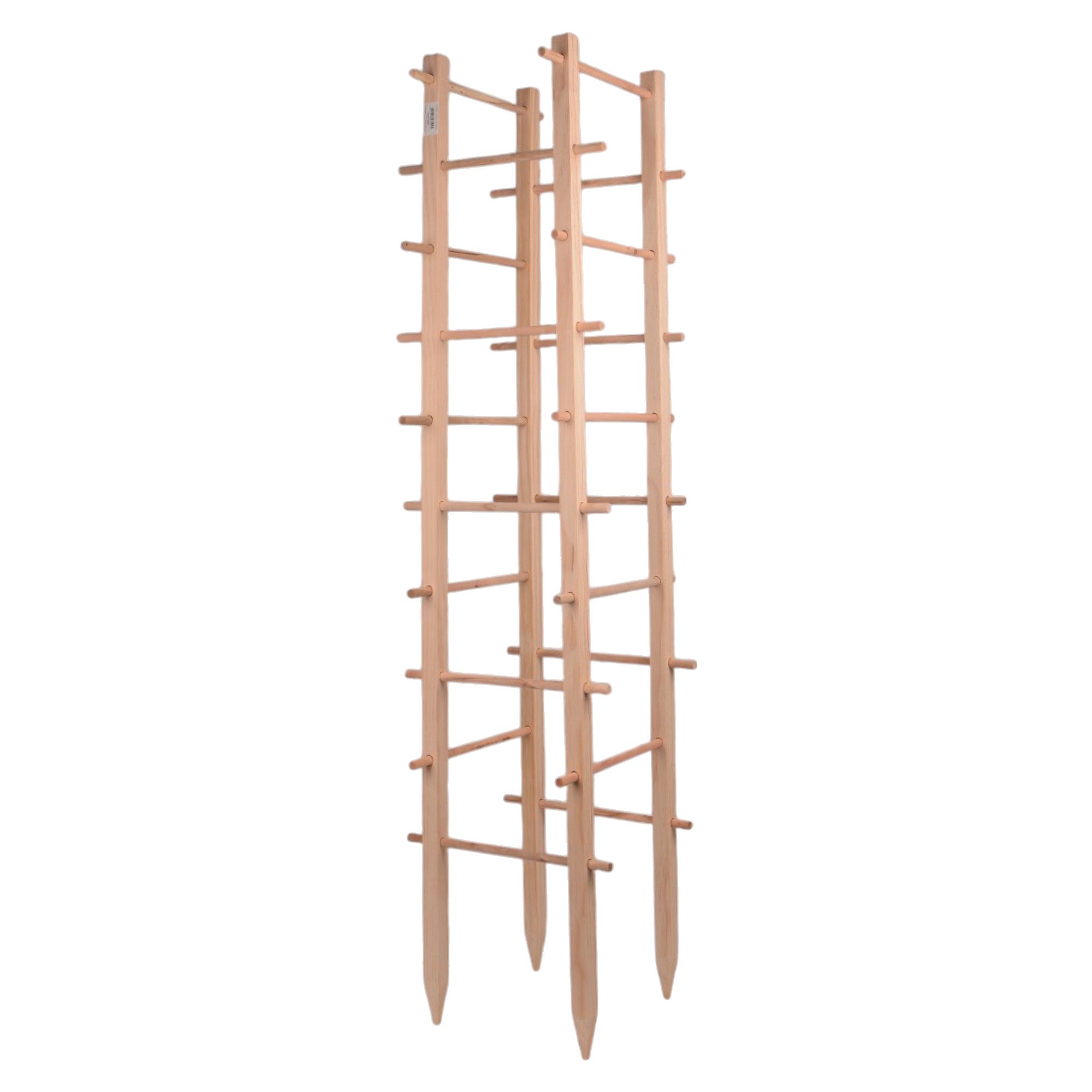 UNUS GARDEN Spalier Rankhilfe Turm, Wetterfeste Pflanzenstütze, 150cm, naturfarben, für Kletterpflanzen, für Garten und Gewächshaus, einfache Montage