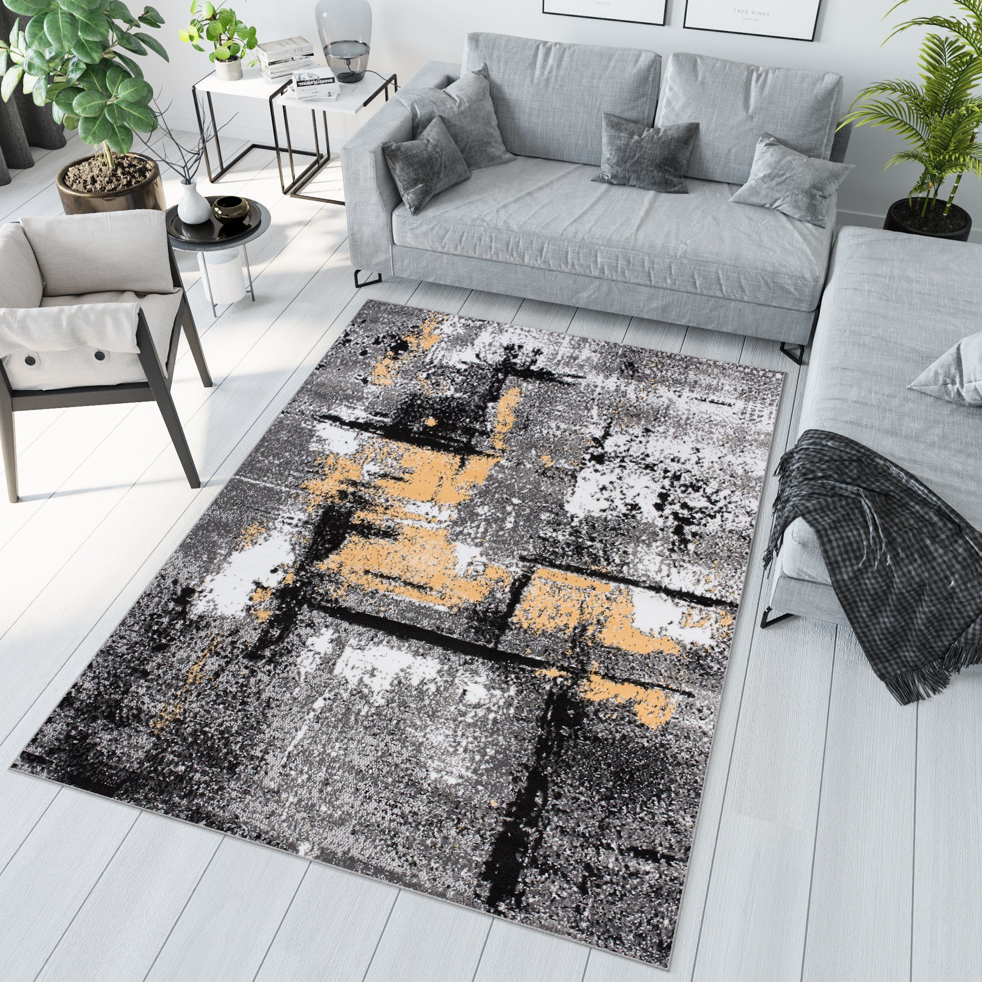 Tapiso Teppich MAYA, rechteckig, Höhe: 8 mm, Wohnzimmer, Schlafzimmer, modern Design