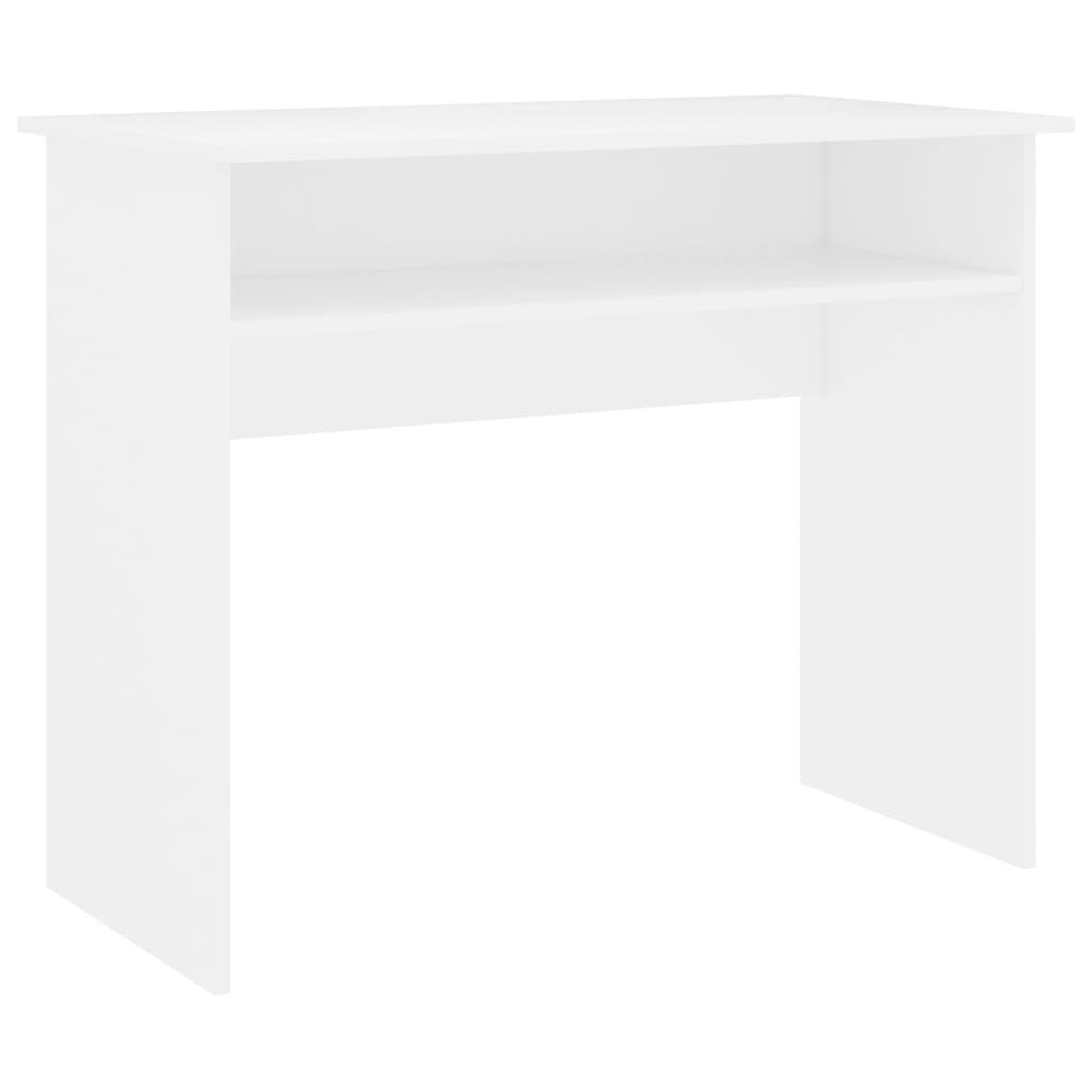 Weiß | Weiß Schreibtisch 90x50x74 Holzwerkstoff cm Weiß Schreibtisch vidaXL