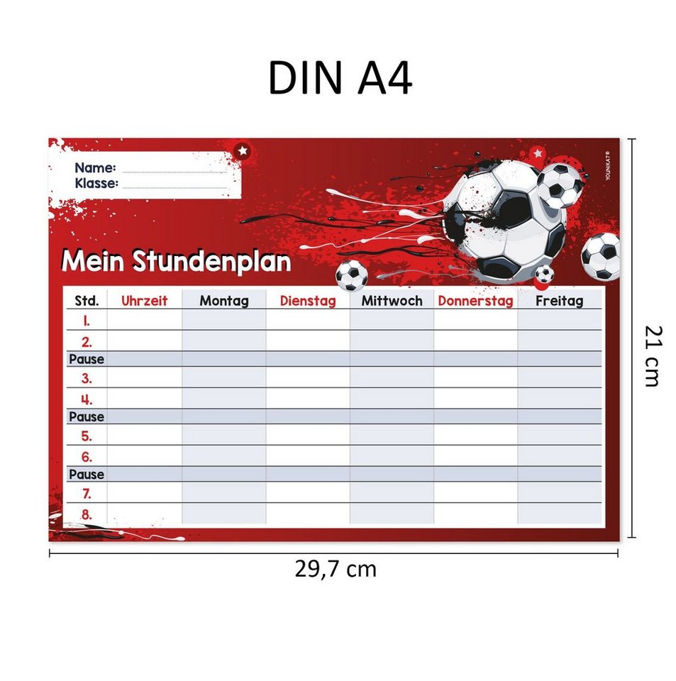 Thumbnail - younikat Schülerkalender Stundenplan abwischbar I DIN A4, Selbstklebend