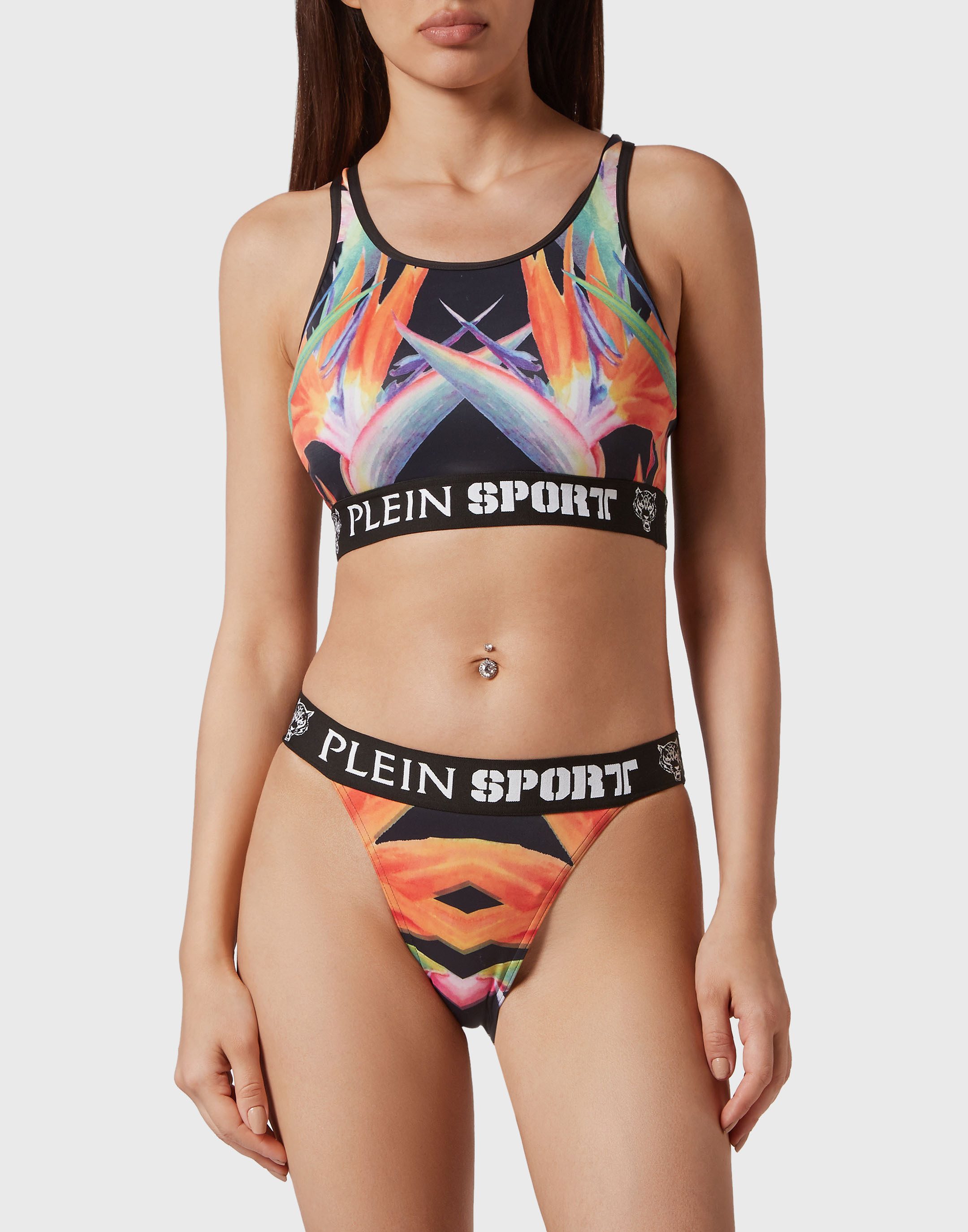 PLEIN SPORT Triangel-Bikini Flowers günstig online kaufen