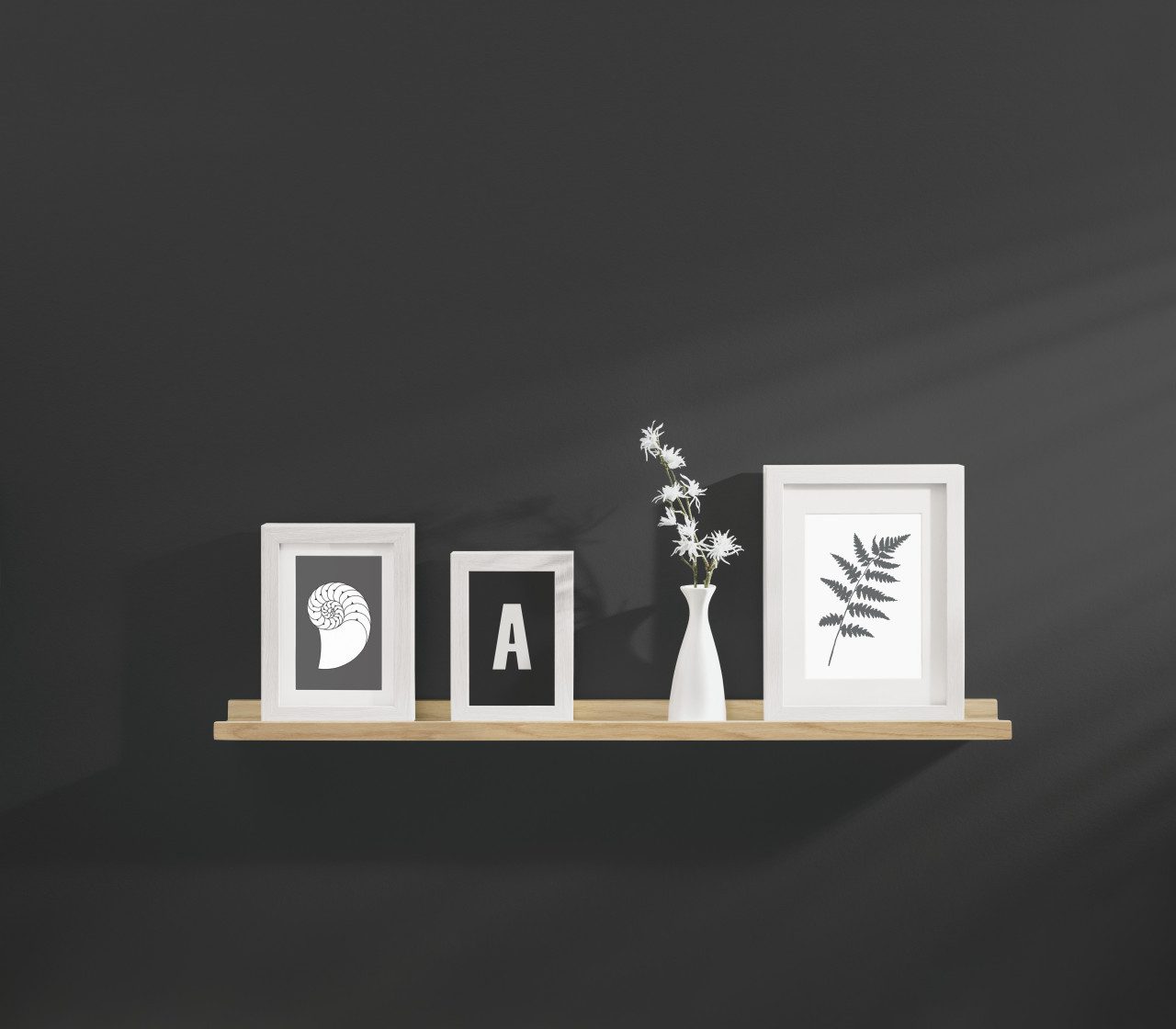 Dolle Bilderleiste Dolle Bilderleiste Border 60 x 9 cm Eiche furniert günstig online kaufen