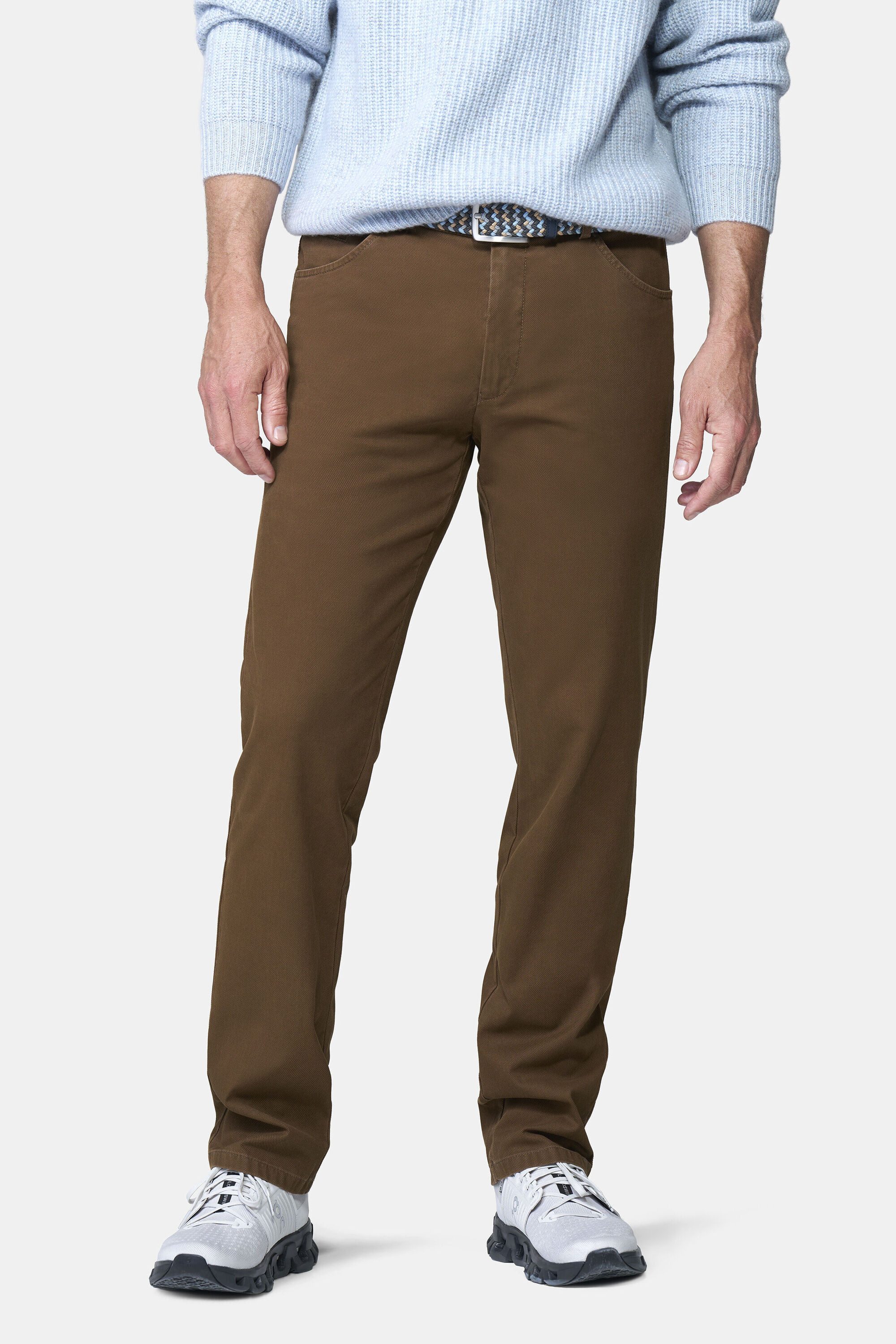 MEYER Chinos Dublin 9-3009 in hochelastischer moderner Micro Struktur