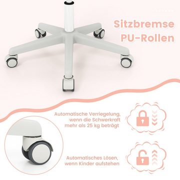 COSTWAY Drehstuhl Kinderstuhl, 43-55cm höhenverstellbar