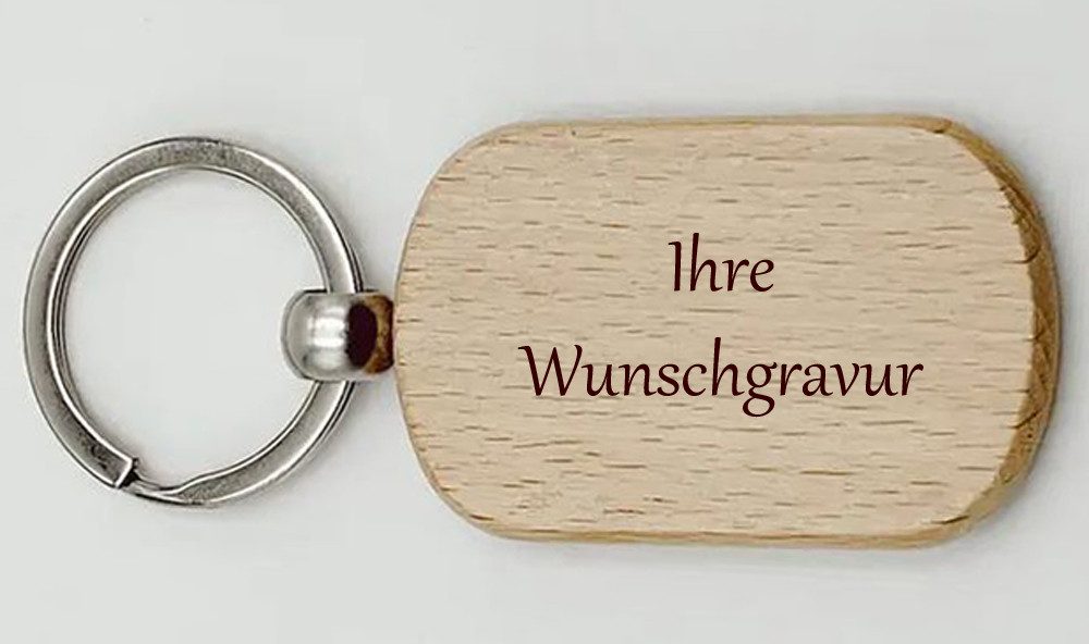 Trollingshop Schlüsselanhänger mit Gravur Holz-Schlüsselanhänger, ovale For günstig online kaufen