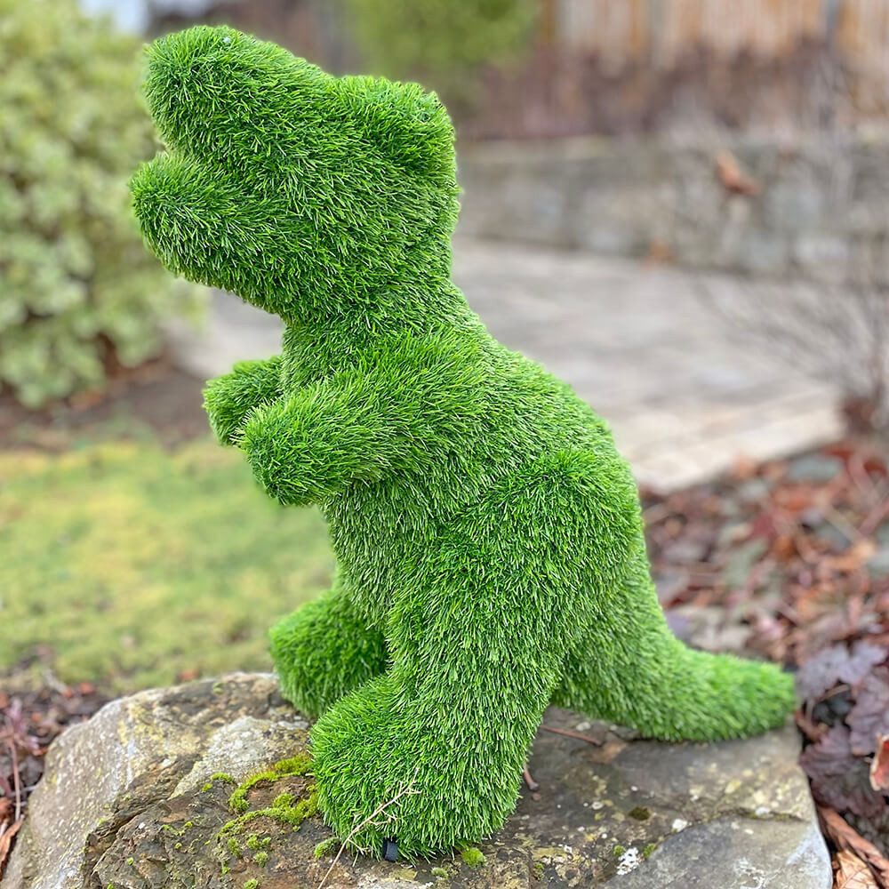 Gartenfigur AniPlants, Grasfigur, "Dinosaurier", T-Rex, Gartendeko, 55 cm