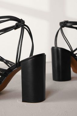Next Signature Leder-Sandaletten mit Blockabsatz Sandalette (1-tlg)