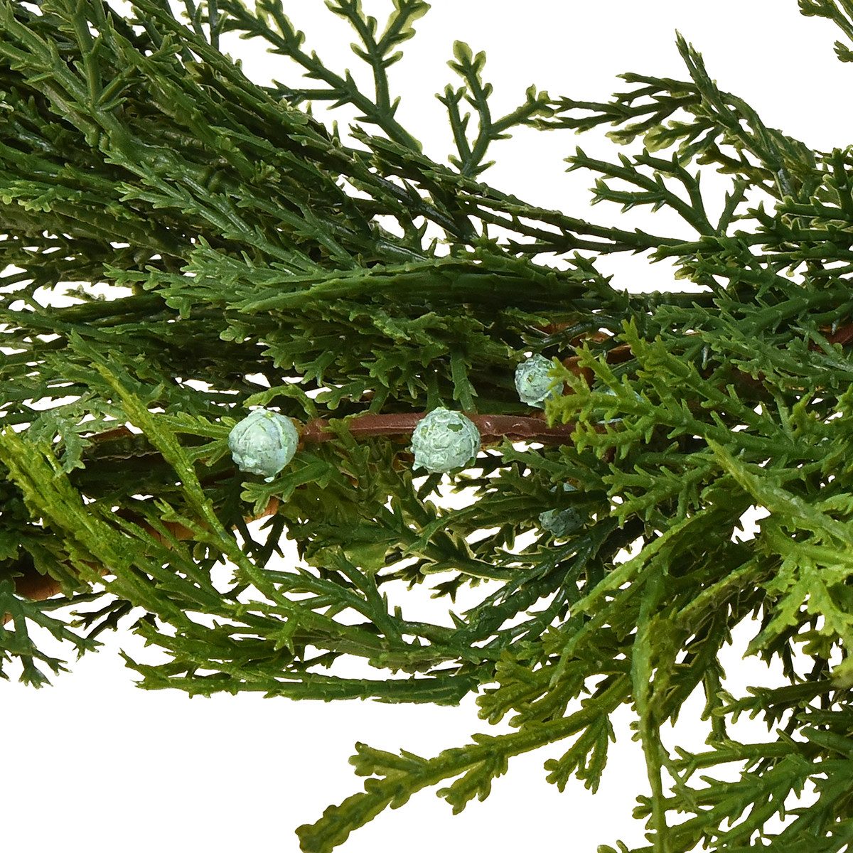 Winterliche Kunstpflanze Tannengirlande Thuja Grün mit günstig online kaufen