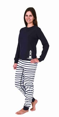 Normann Care Pyjama Damen Pflegeoverall langarm mit Reißverschluss am Rücken + Bein