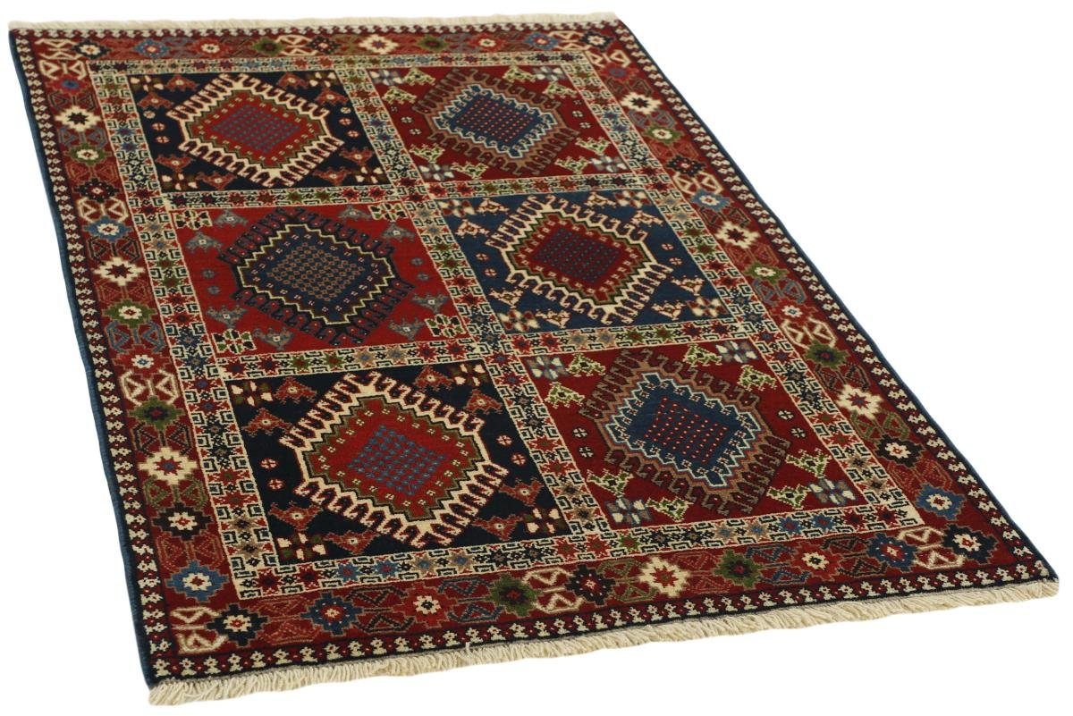 Orientteppich Trading, Orientteppich / 100x145 rechteckig, Yalameh Perserteppich, Handgeknüpfter mm Nain 12 Höhe: