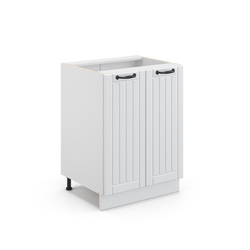 Vicco Unterschrank Fame-Line, Weiß Landhaus/Weiß, 60 cm ohne Arbeitsplatte (1-St)