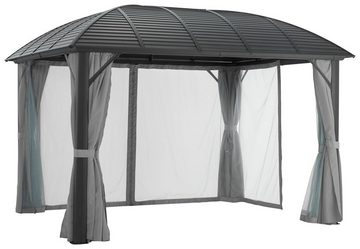 KONIFERA Pavillon Juni, mit 8 Seitenteilen, BxT: 300x365 cm oder 300x425 cm, Aluminiumgestell