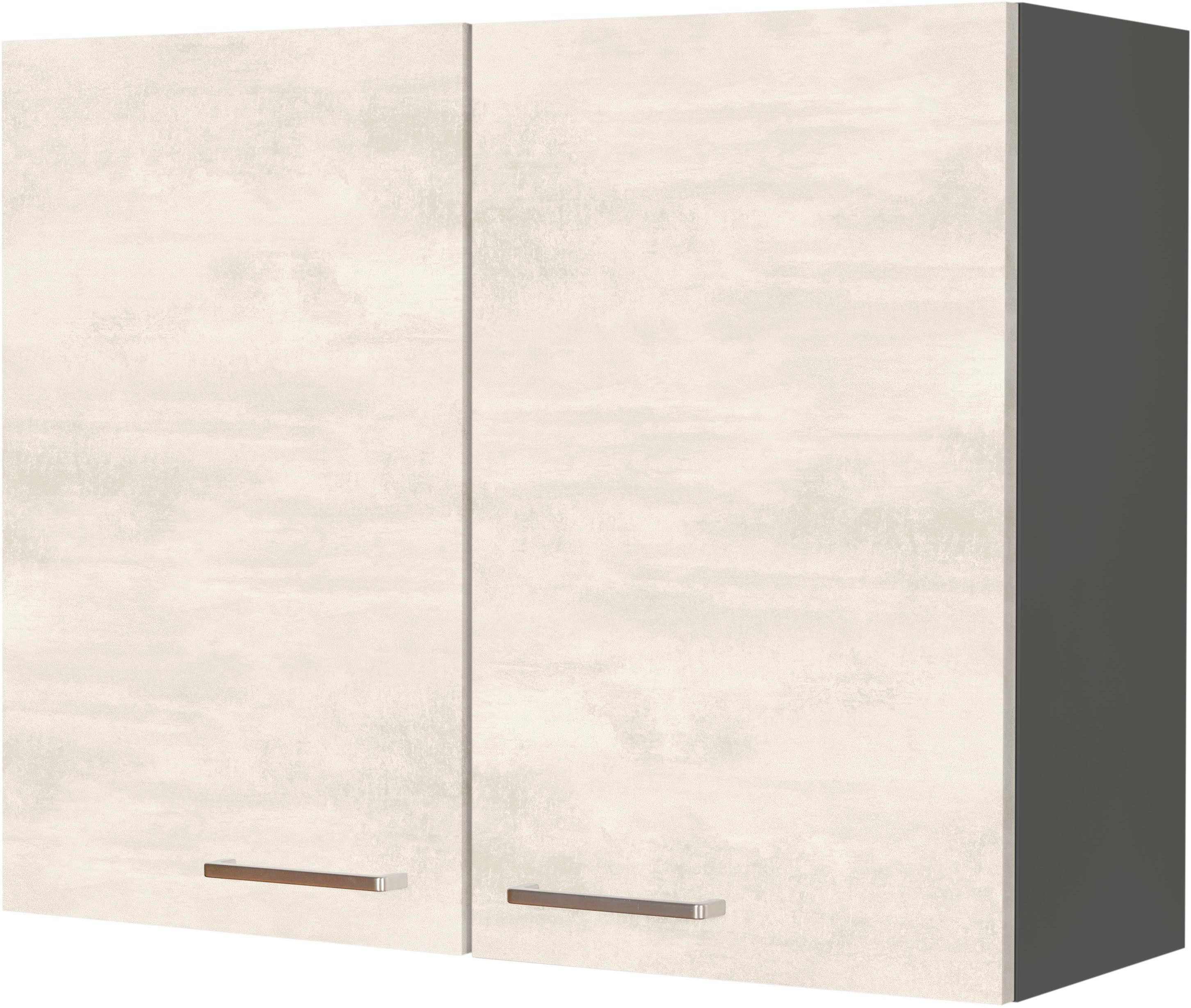 nobilia® Hängeschrank "Riva", vormontiert, mit zwei Einlegeböden, Breite 90 cm