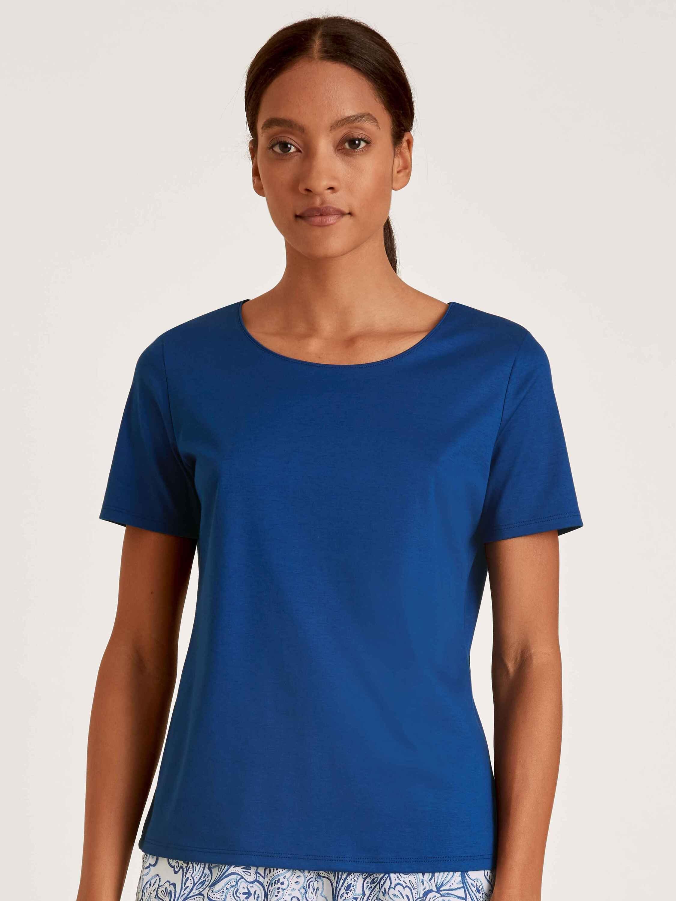 CALIDA Kurzarmshirt Kurzarm-Shirt (1-tlg) sodalite blue