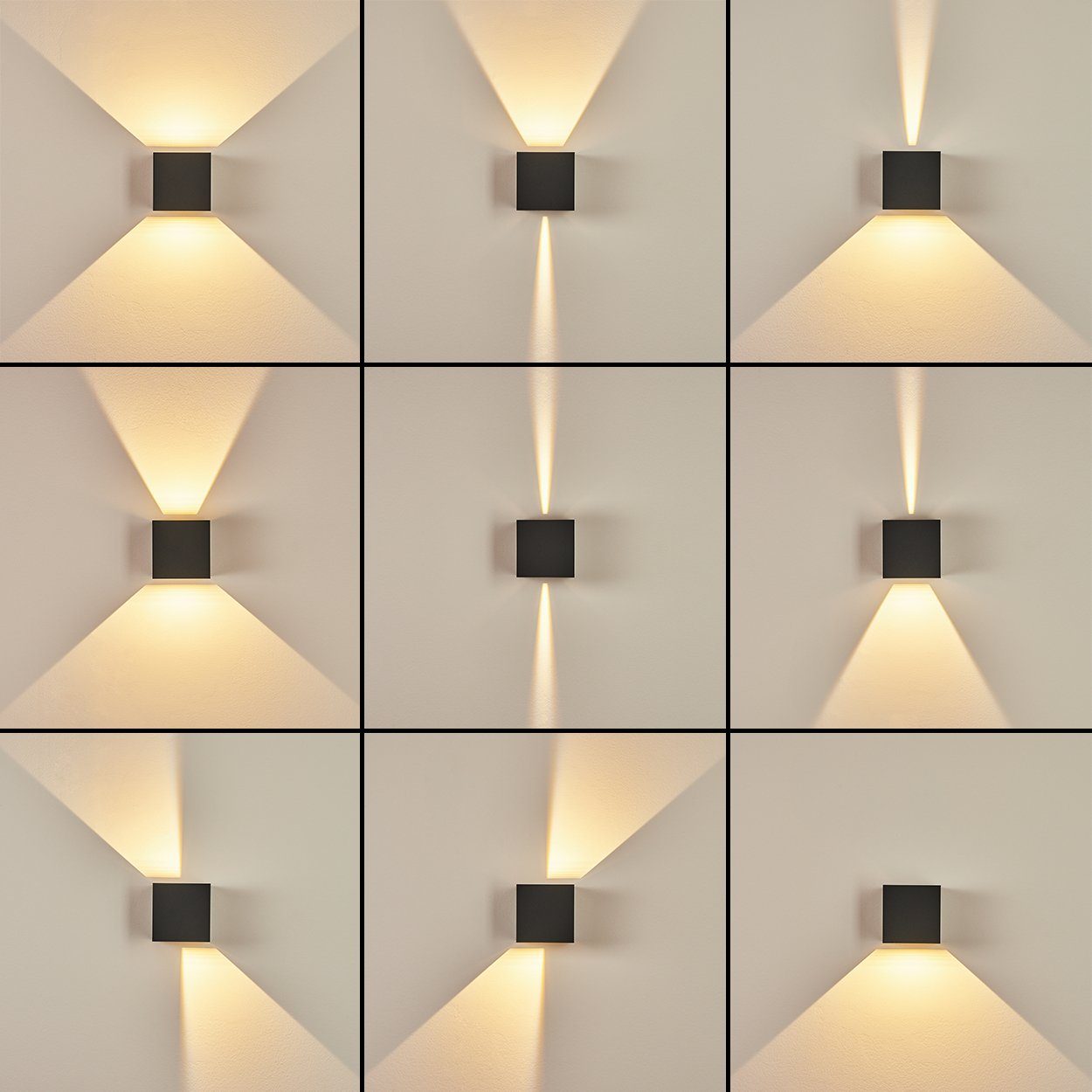 hofstein Außen-Wandleuchte »Salbertand« Wandlampe aus Metall günstig online kaufen