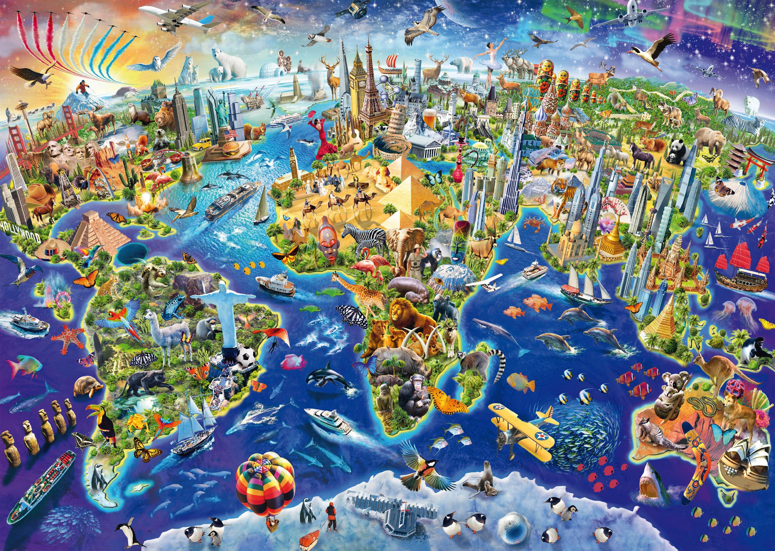 Schmidt Spiele Puzzle Entdecke unsere Welt, günstig online kaufen