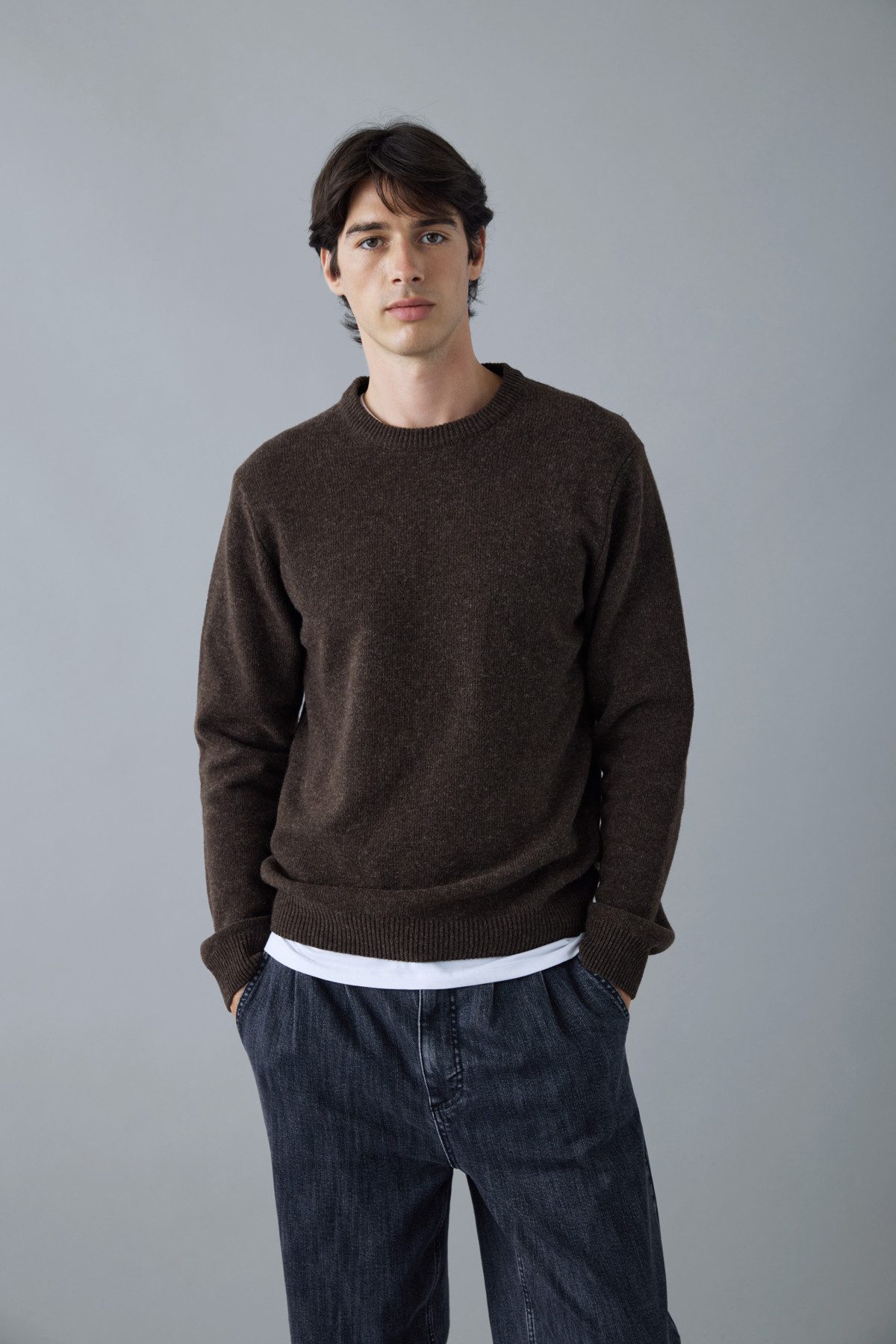 Casual Friday Rundhalspullover CFKarl Modischer Feinstrick-Pullover
