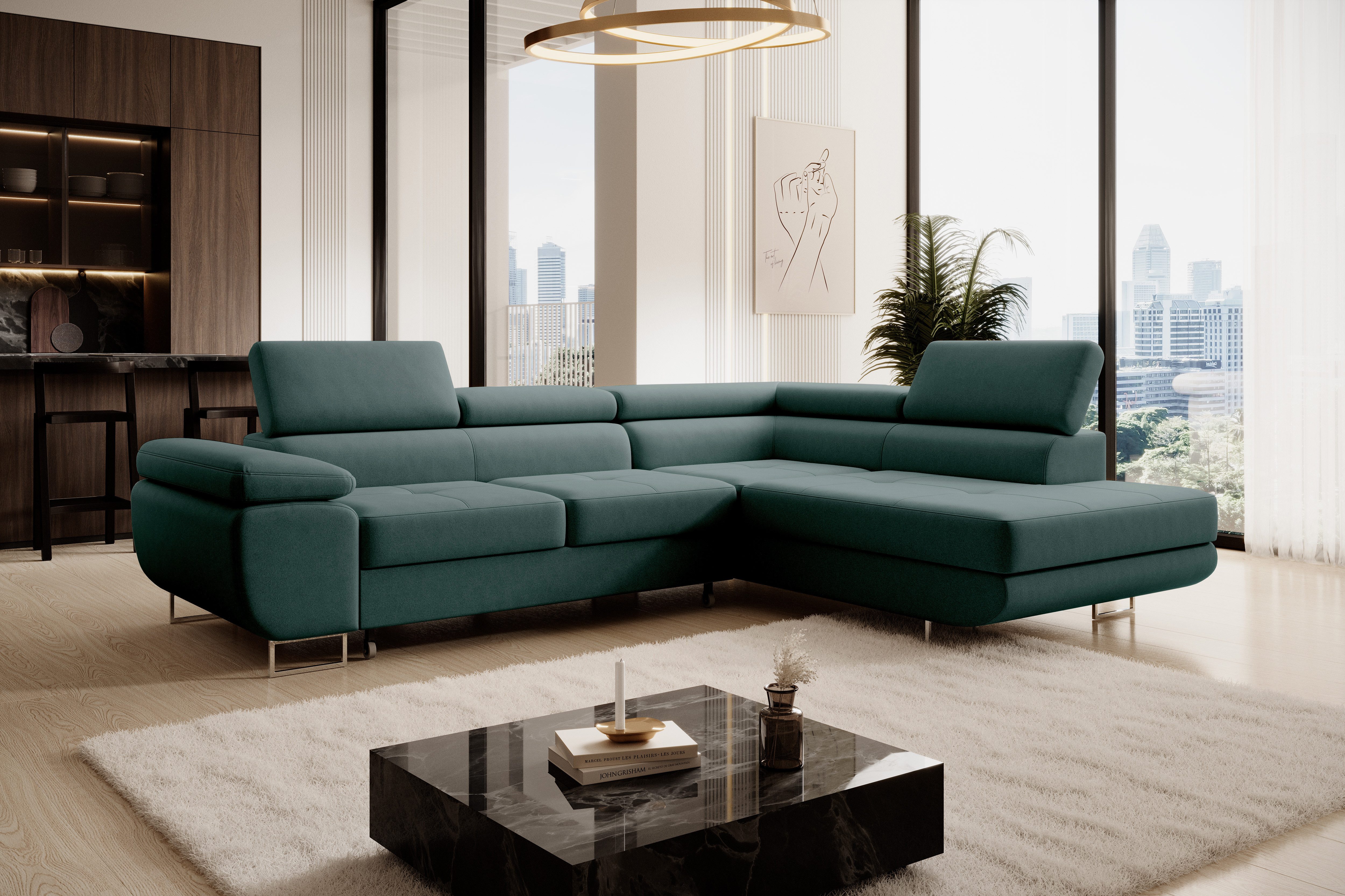 NEXT COLLECTION Ecksofa Wild, Verstellbare Kopfstützen, günstig online kaufen