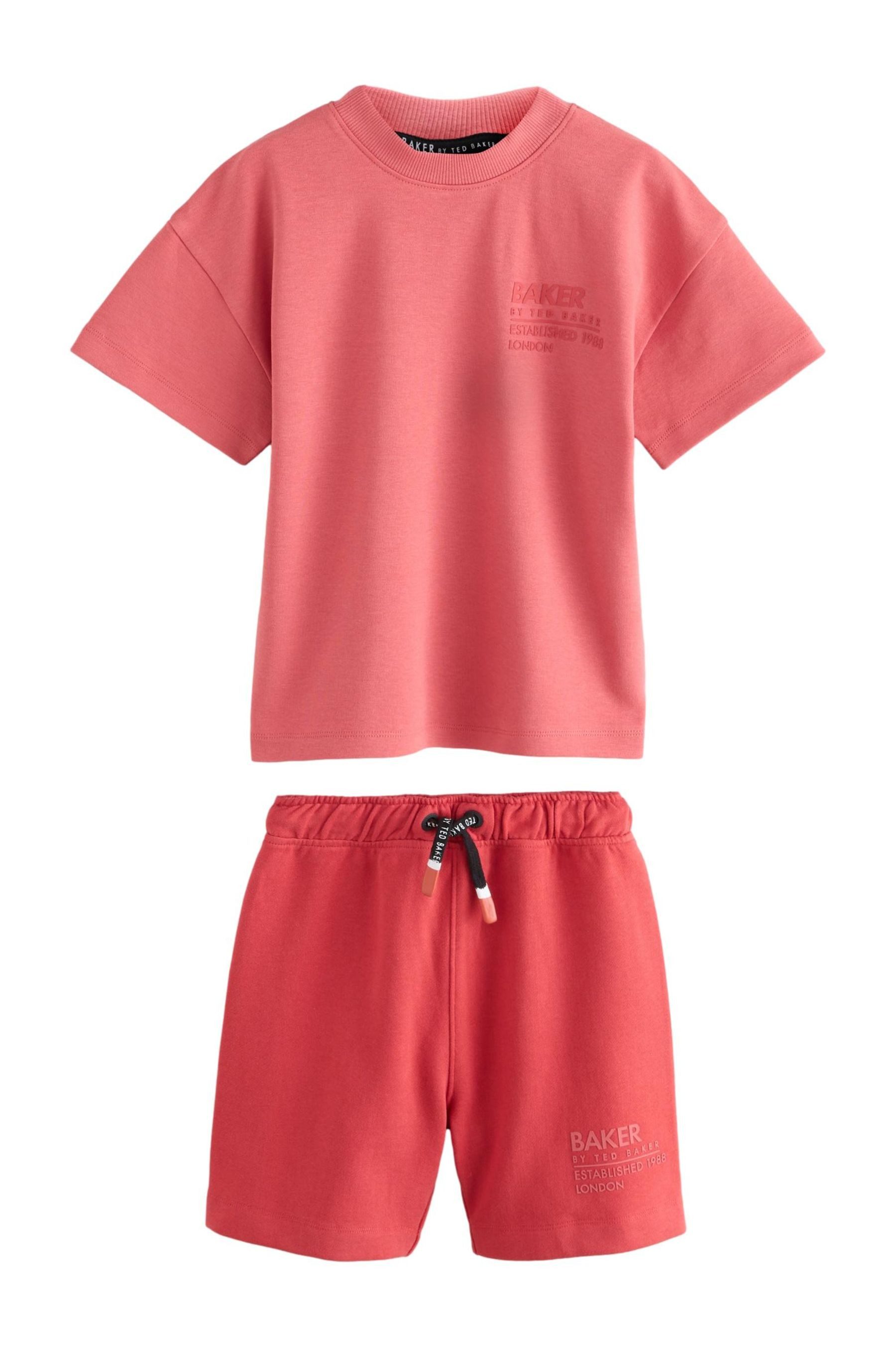 T-Shirt & Shorts Baker by Ted Baker Oversized Fit T-Shirt + Shorts