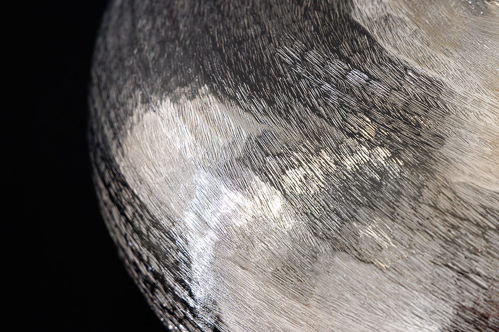 riess-ambiente Tischvase ABSTRACT ORIENT Ø35cm silber (Einzelartikel, 1 St), Dekoration · Metall · rund · für Blumen · Hammerschlag-Design – Bild 5 von 5