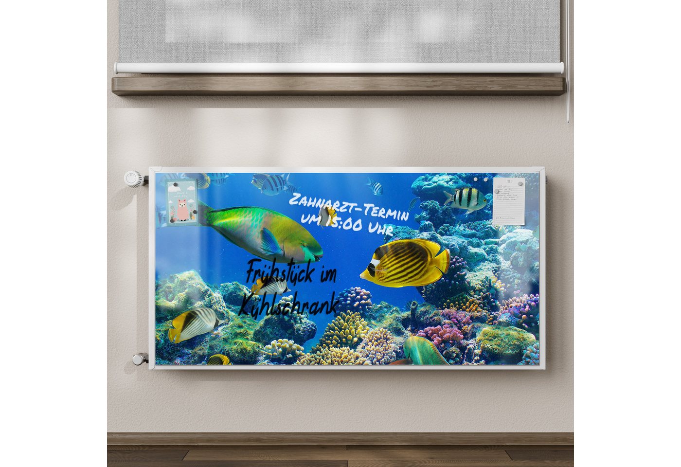 Thumbnail - DEQORI Magnetfolie 'Unterwasserwelten', Heizung Magnetmatte magnetisch Magnetfolie Folie Schutz
