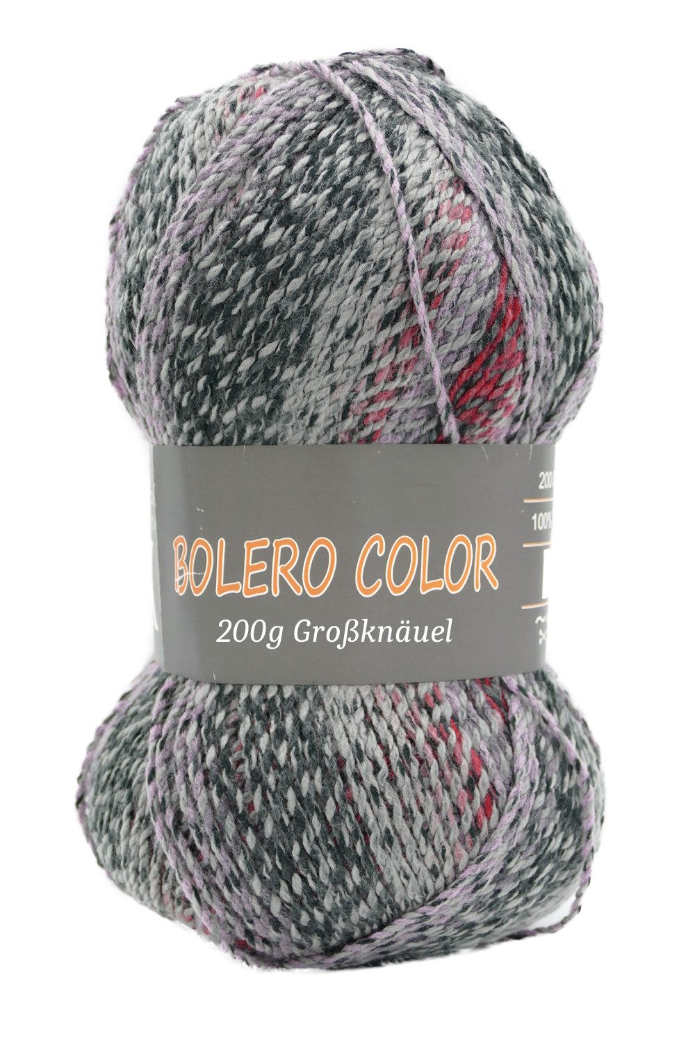 Online Garne KKK Bolero Farbverlaufswolle Häkelwolle, 300,00 m (200g, dicke Wolle mit Farbverlauf zum häkeln oder stricken), trocknergeeignet, 100% Polyacryl