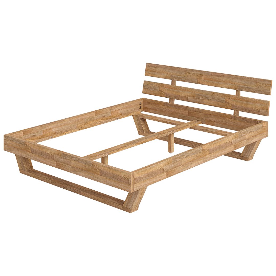 skølm Massivholzbett Nornir aus Eiche, natur günstig online kaufen