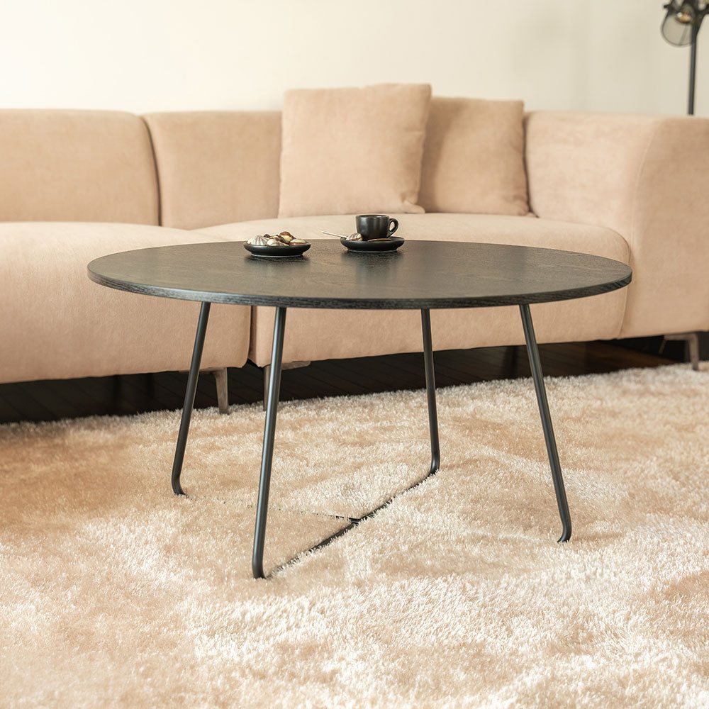 HOME DELUXE Couchtisch rund NOVARA - 88 x 47 cm, Sofatisch, Wohnzimmertisch günstig online kaufen