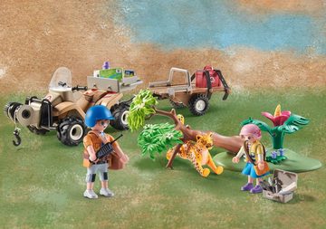 Playmobil® Konstruktions-Spielset Wiltopia - Tierrettungs-Quad (71011), Wiltopia, (58 St), teilweise aus recyceltem Material; Made in Europe