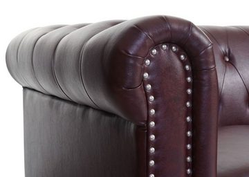 MCW Loungesessel Edinburgh, Extradicke Polsterung, Chesterfield Stil mit Rautenmuster