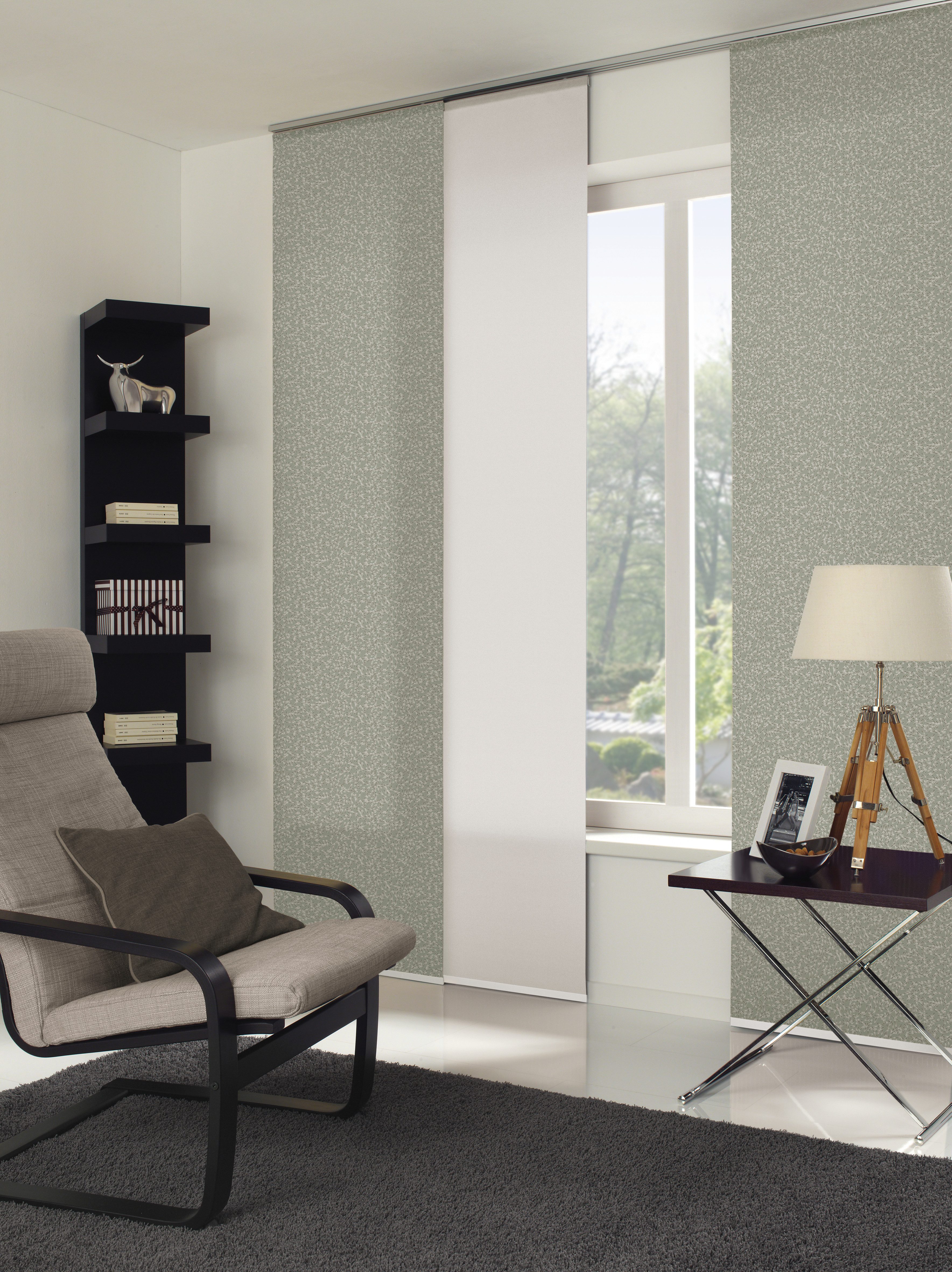 GARDINIA Schiebegardine Flächenvorhang Zen Silence (1 St), blickdicht, blic günstig online kaufen