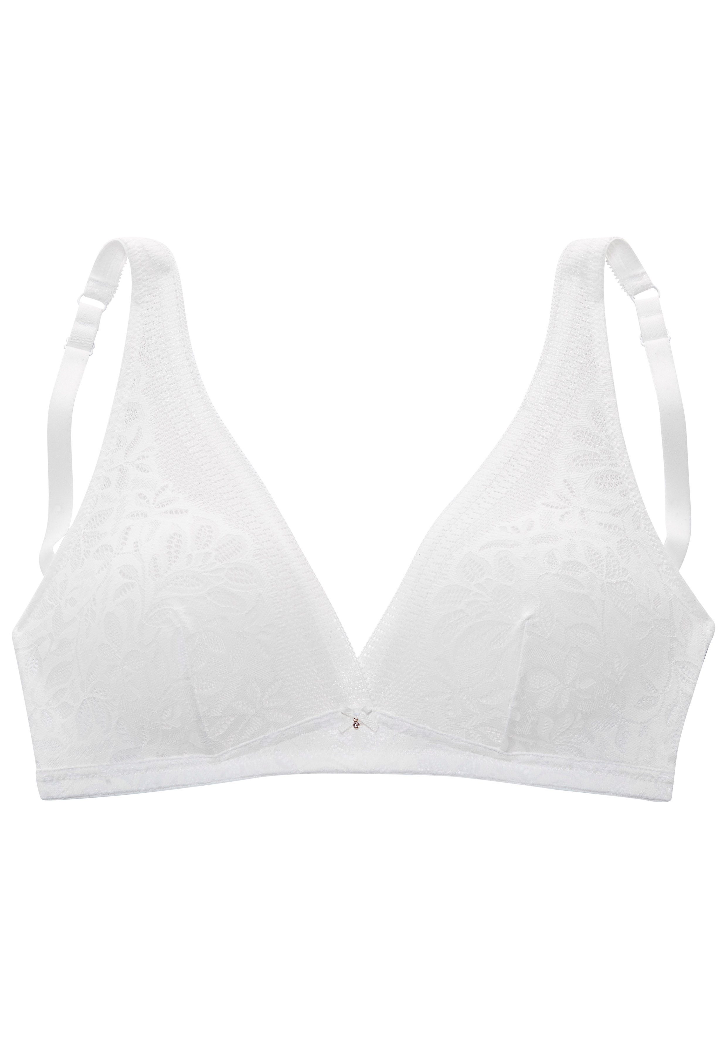 s.Oliver Bralette-BH Maelle ohne Bügel, aus blumiger Spitze, Dessous