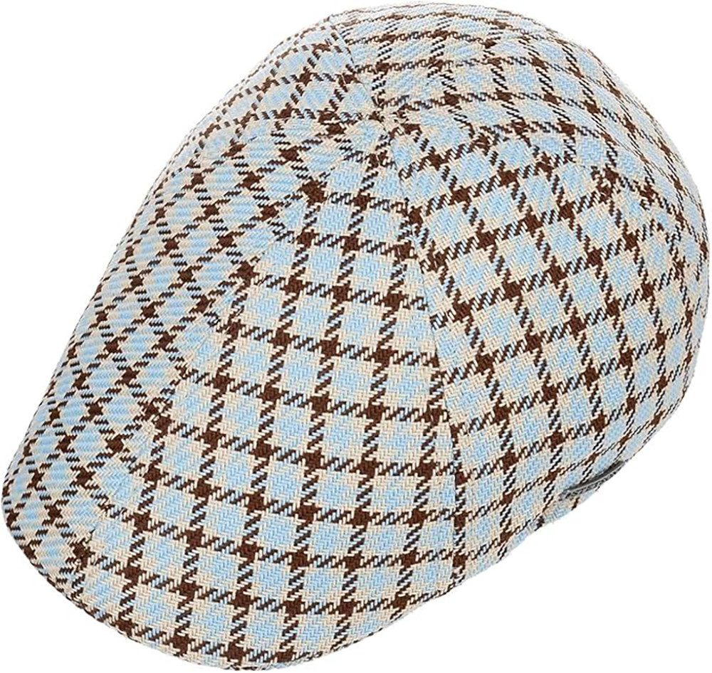 Stetson Flat Cap Texas Check Bolcott