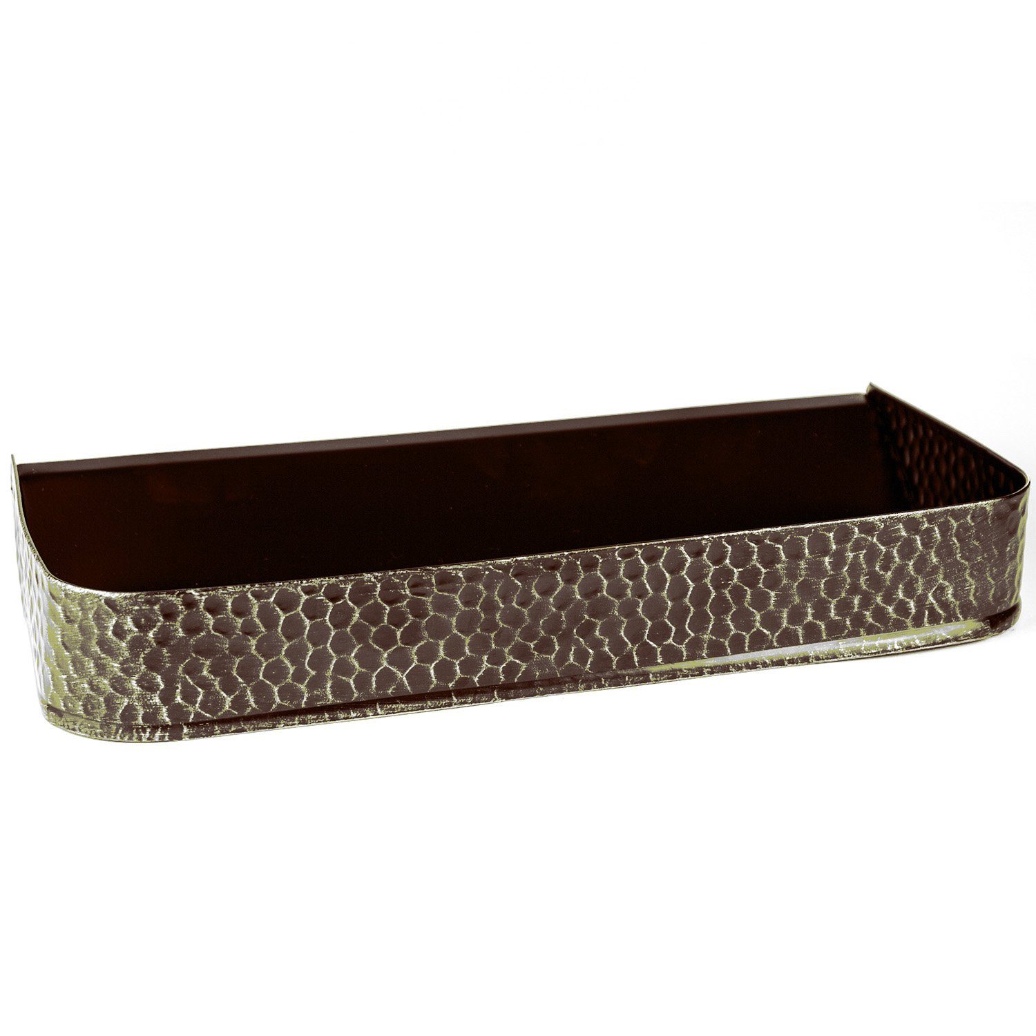 Landshop24 Mülleimer Ofenvorsetzer Glutfänger Aschefänger gold/braun, Hergestellt im Erzgebirge (Deutschland)