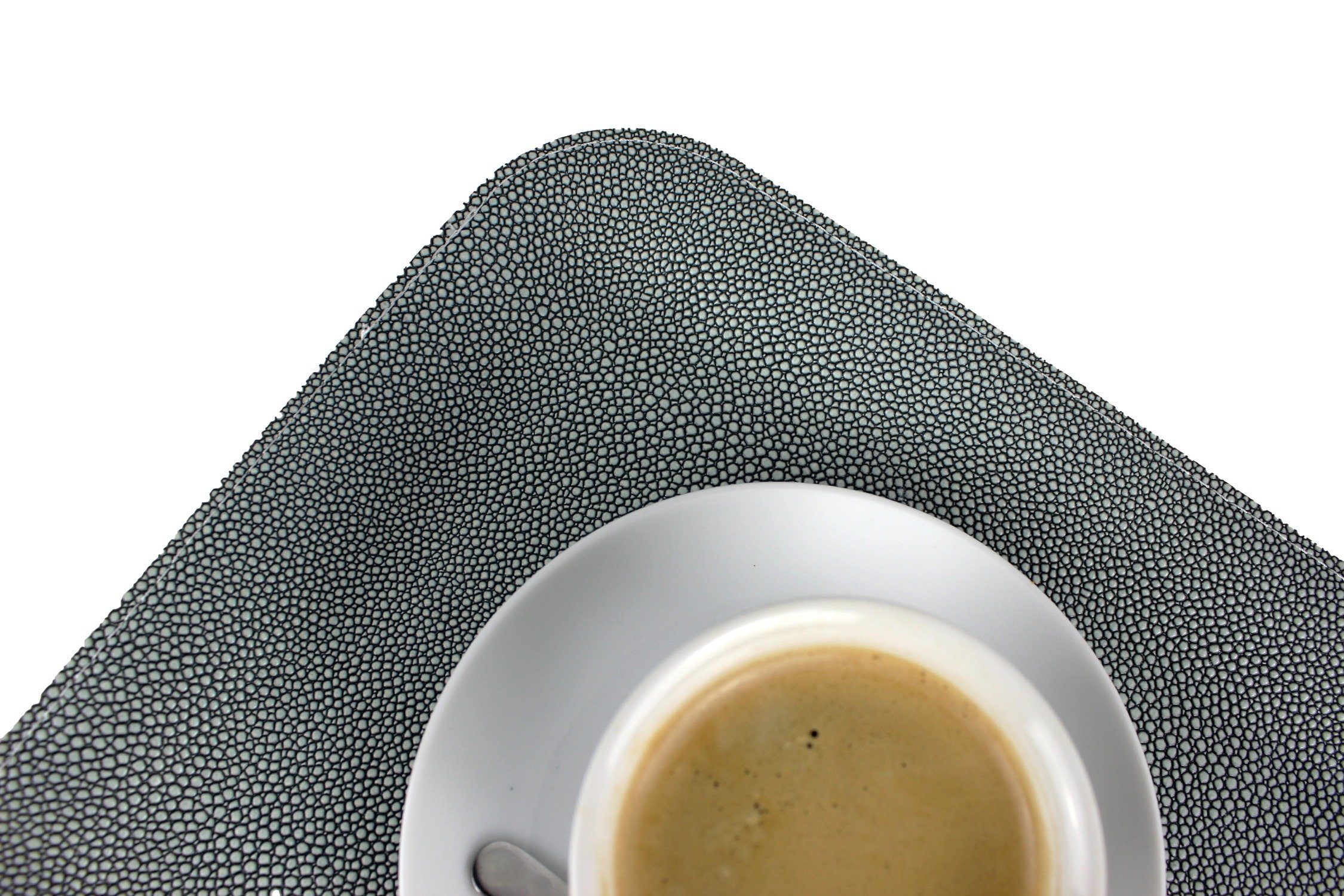 Signature Home Collection Tablett Tablett flach Rochenhaut Kunstleder Serviertablett, Kunstleder, (1x Tablett rechteckig Kunstleder), Tablett in Rochenhaut Kunstleder: pflegeleicht & abwischbar