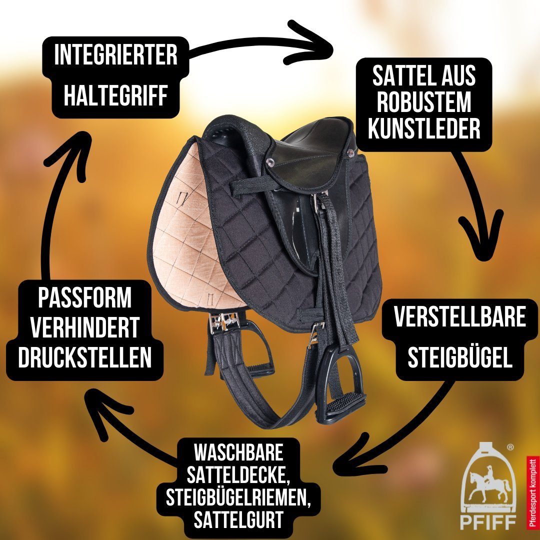 PFIFF Reitkissen Sattelset für Holzpferde