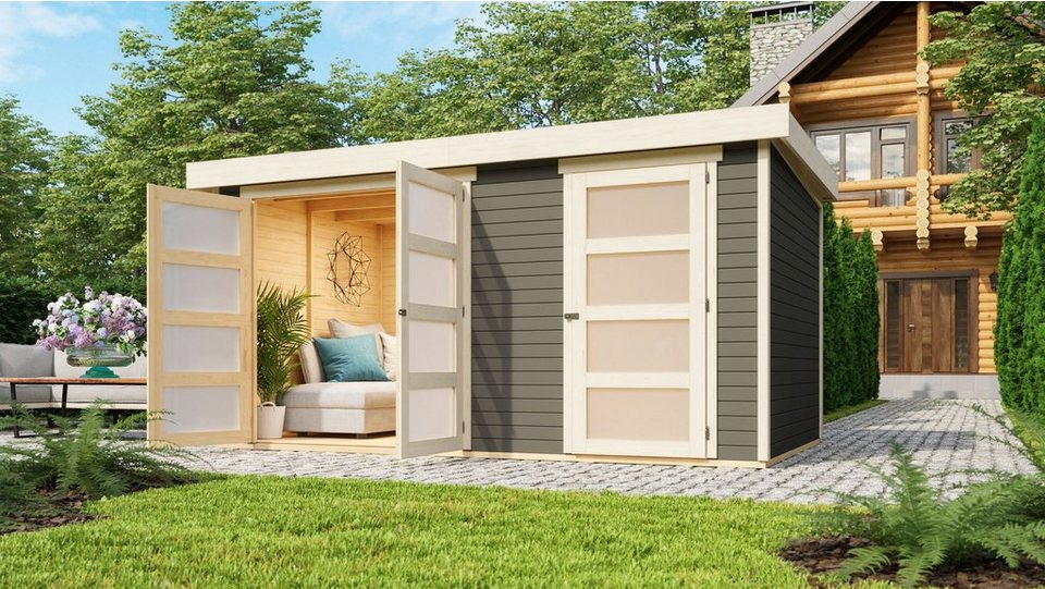 Karibu Gartenhaus »Mühlentrup 2«, BxT: 428×262 cm