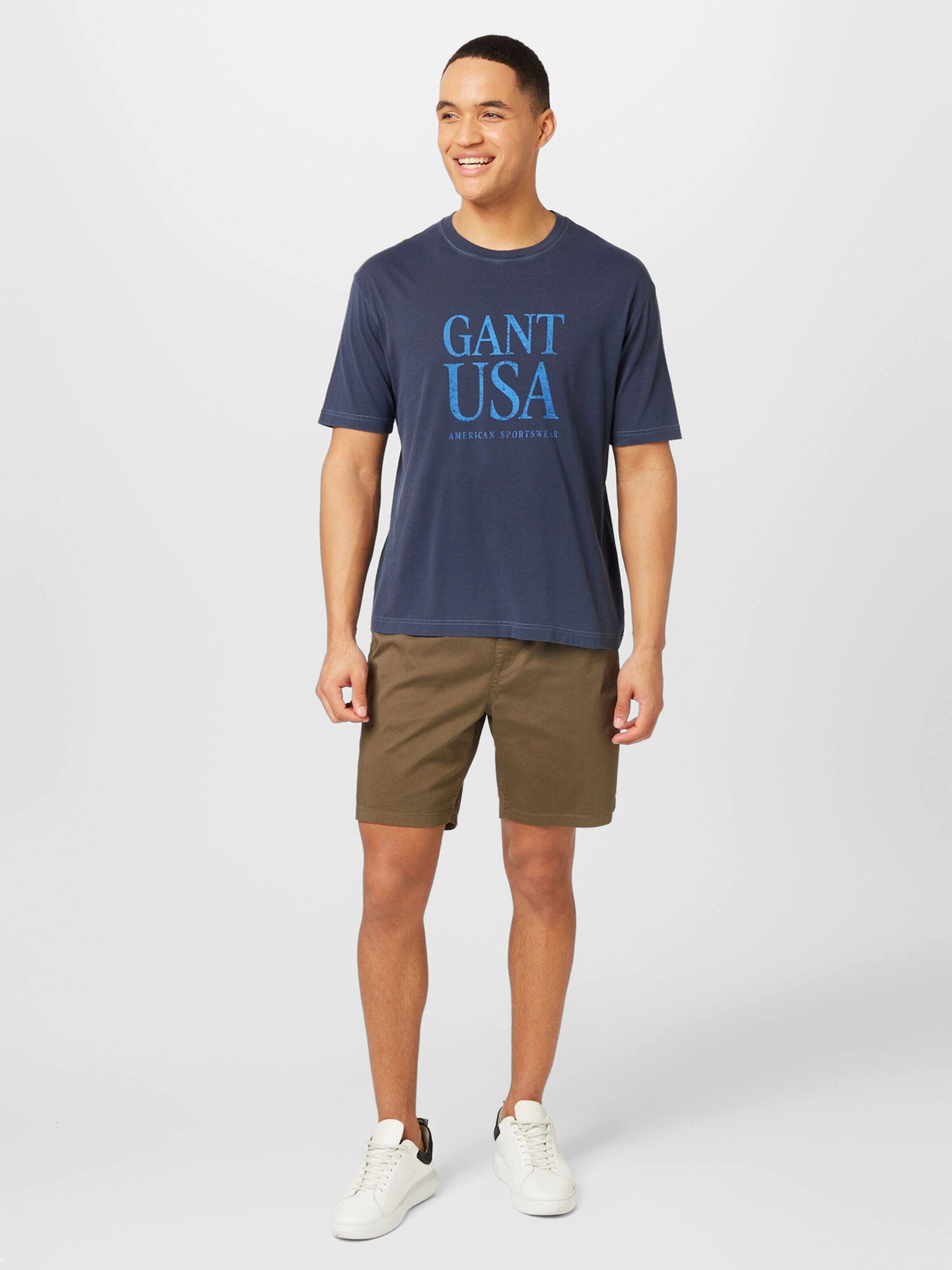 433 Sunfaded BLU (1-tlg) Gant T-Shirt EVENING