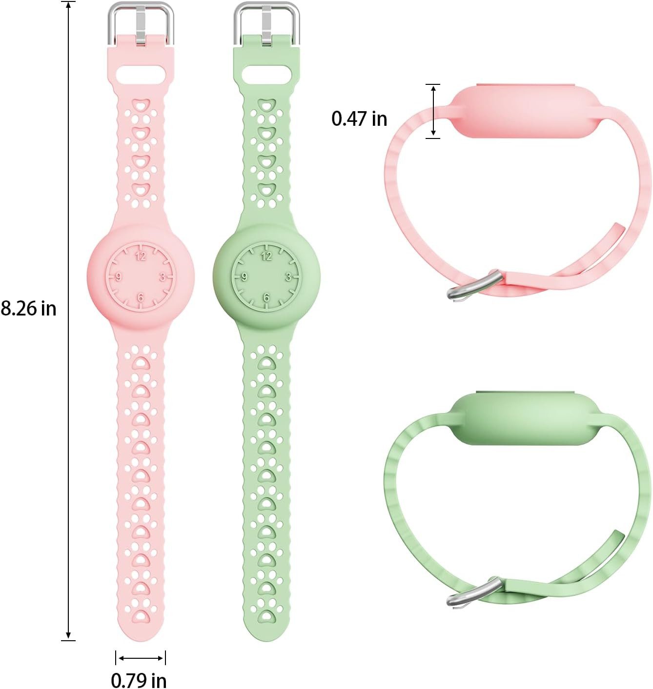 FELIXLEO Quarzuhr Armband Kinder Silikon wasserdicht verstellbar Vollschutz., (1-tlg)