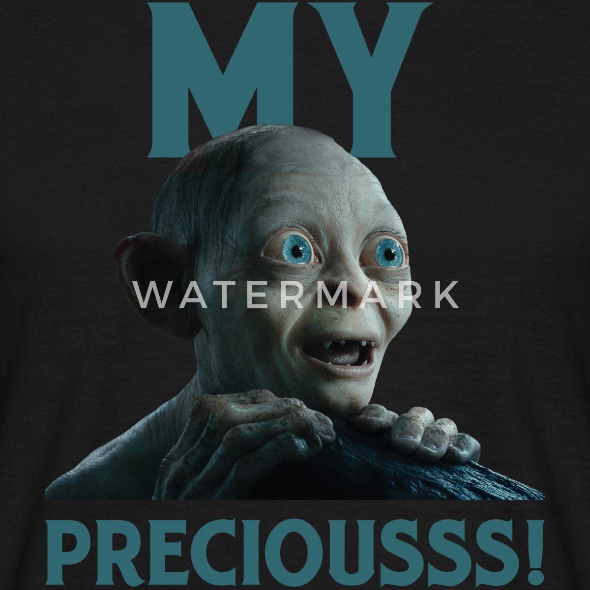 Spreadshirt T-Shirt Der Hobbit Witziges Gollum-Design Mein Schatz Männer T-Shirt (1-tlg)