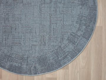 Teppich My Mood, Myflair Möbel & Accessoires, rund, Höhe: 8 mm, Kurzflor, Scandi-Design, mit Bordüre, besonders weich durch Microfaser