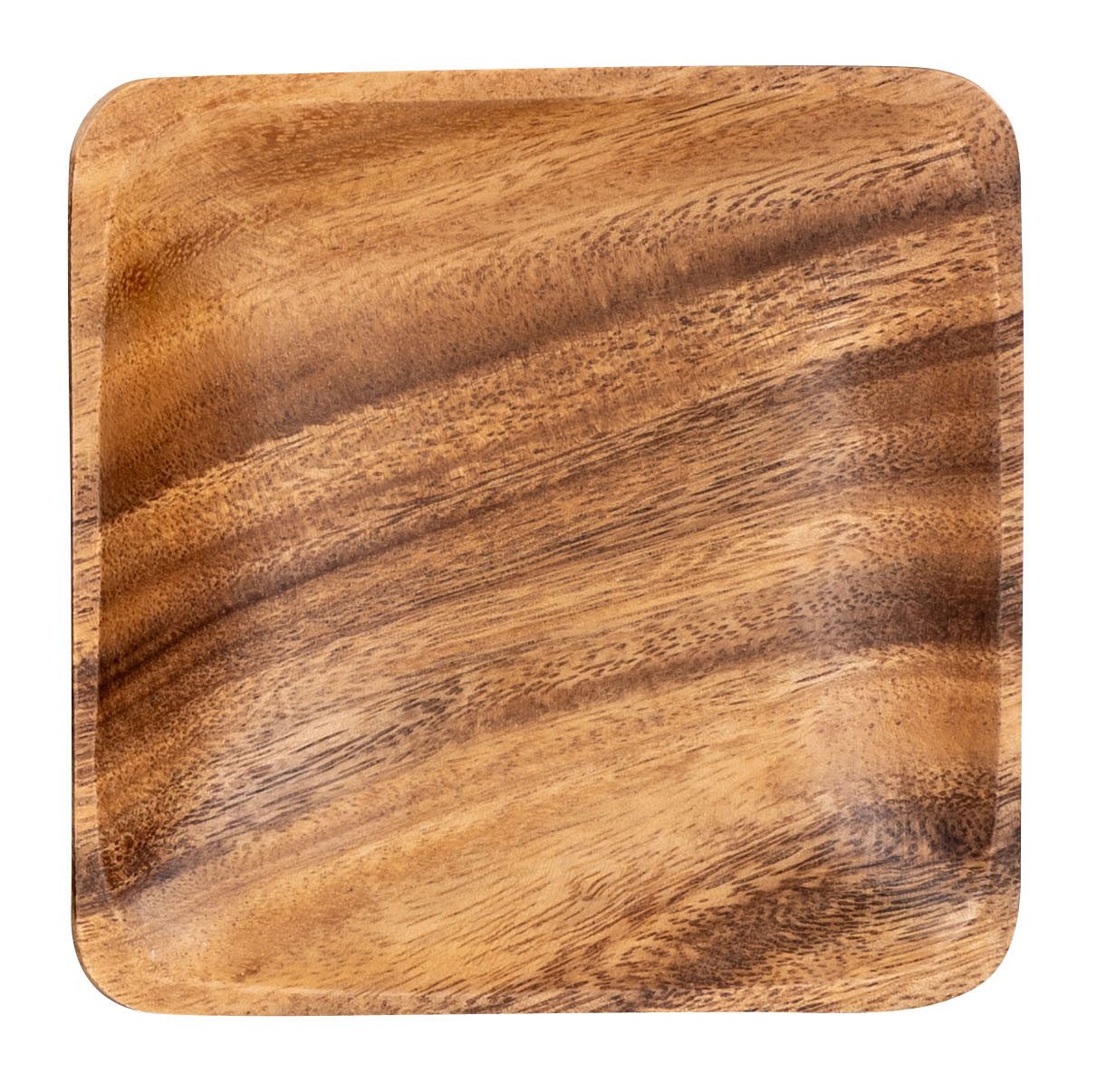Levandeo® Dekoschale, Holzschale Akazie quadratisch 15cm Holz Schale Obstsc günstig online kaufen