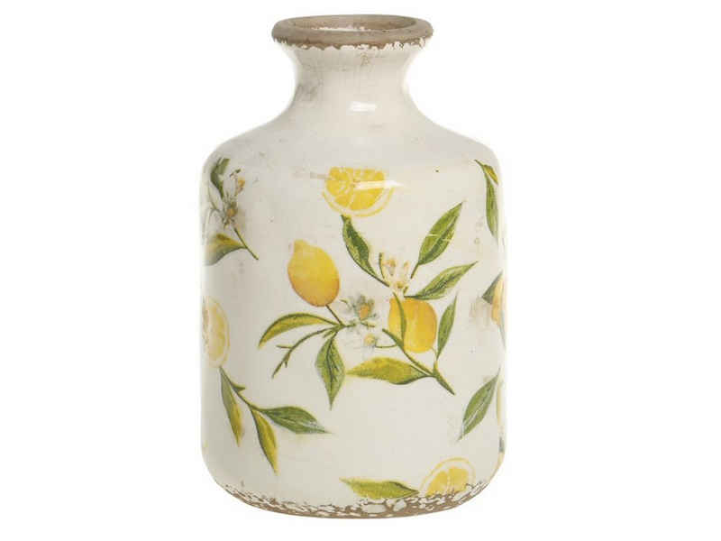 Chic Antique Dekovase Chic Antique * Limone Flaschenvase Vase H17/D10 cm antique creme (1 St)
