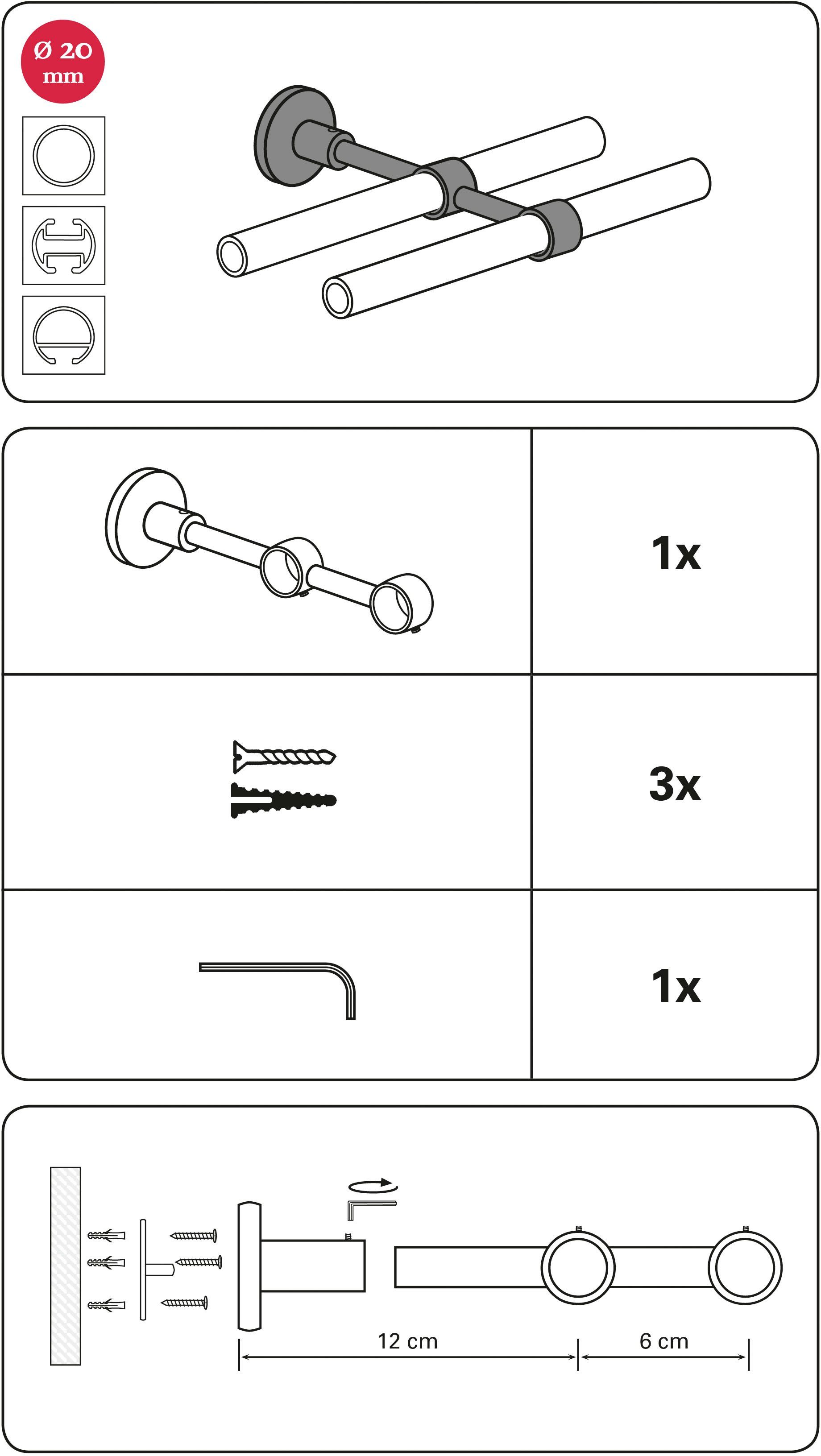 GARDINIA Doppelträger Chicago, (1-St), Serie Einzelprogramm günstig online kaufen