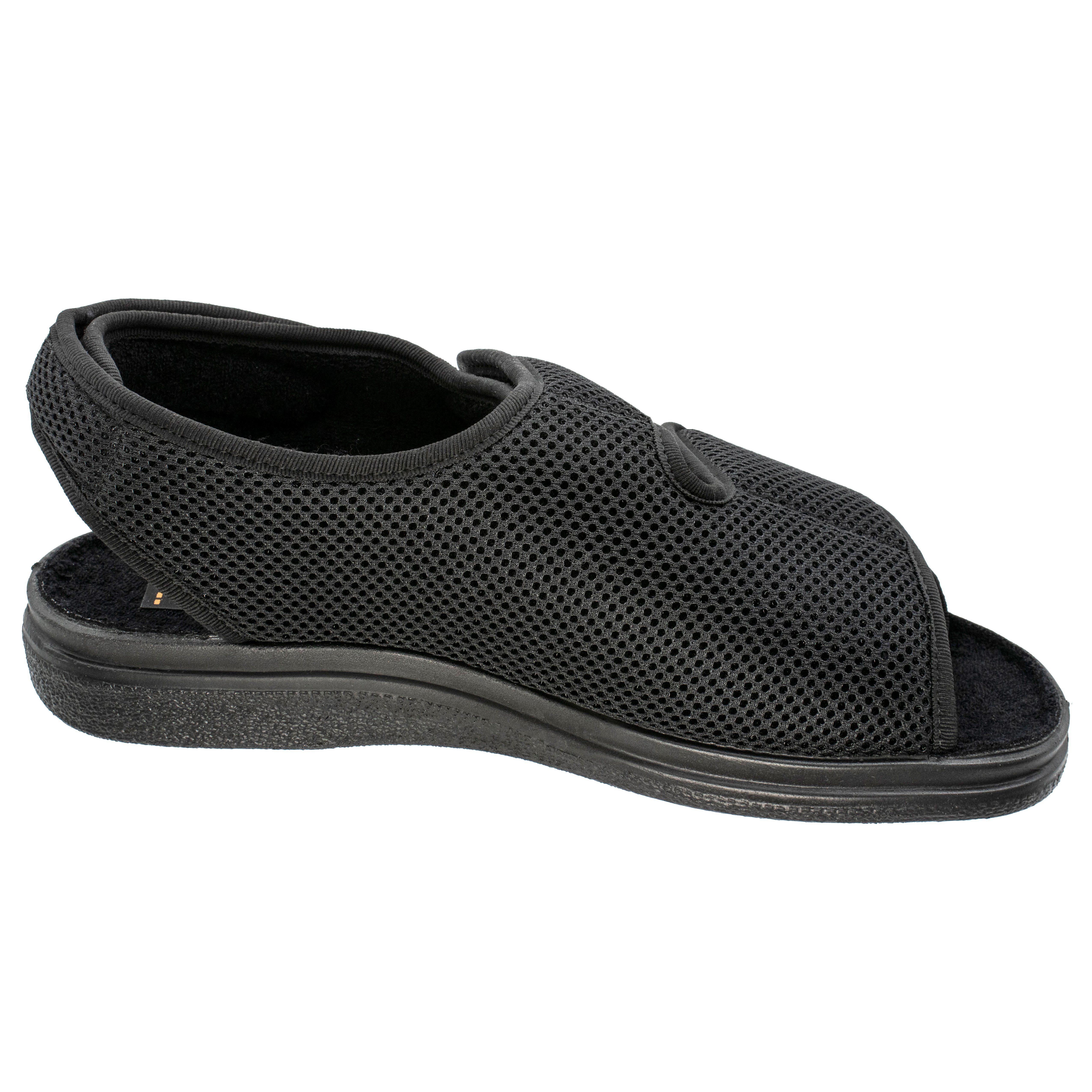Fischer-Markenschuh Ortho Hausschuh 3 Klettverschlüsse, Weite K, Frotteefutter – Bild 2 von 5
