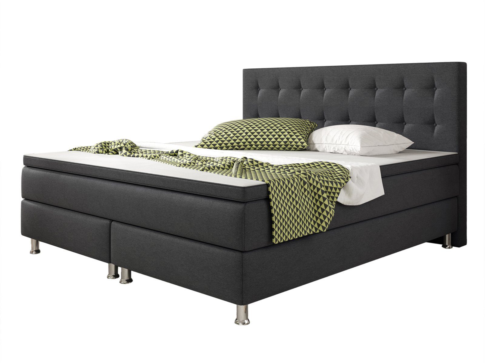 interbed Boxbett Köln Bett Boxspring-Bettgestell 180x200 günstig online kaufen