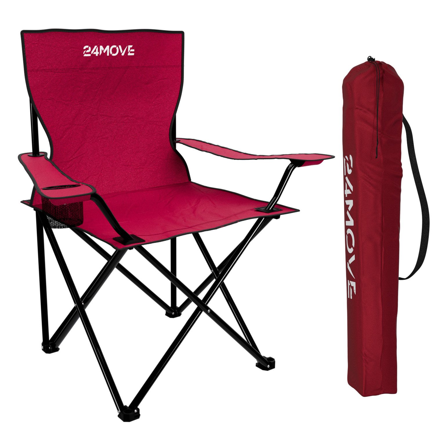 24Move Campingstuhl 24MOVE® Campingstuhl faltbar,2er Set,Anglerstuhl,Lieges günstig online kaufen